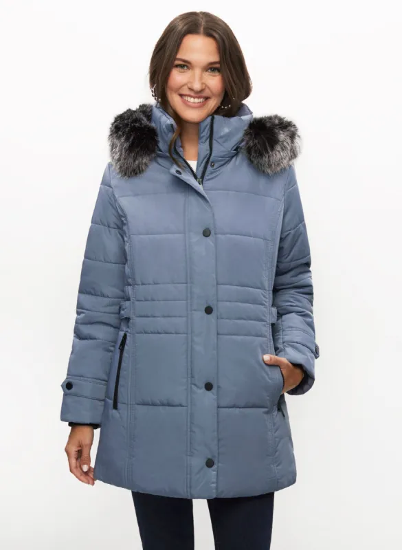 Quilted Vegan Down Coat sold by Laura