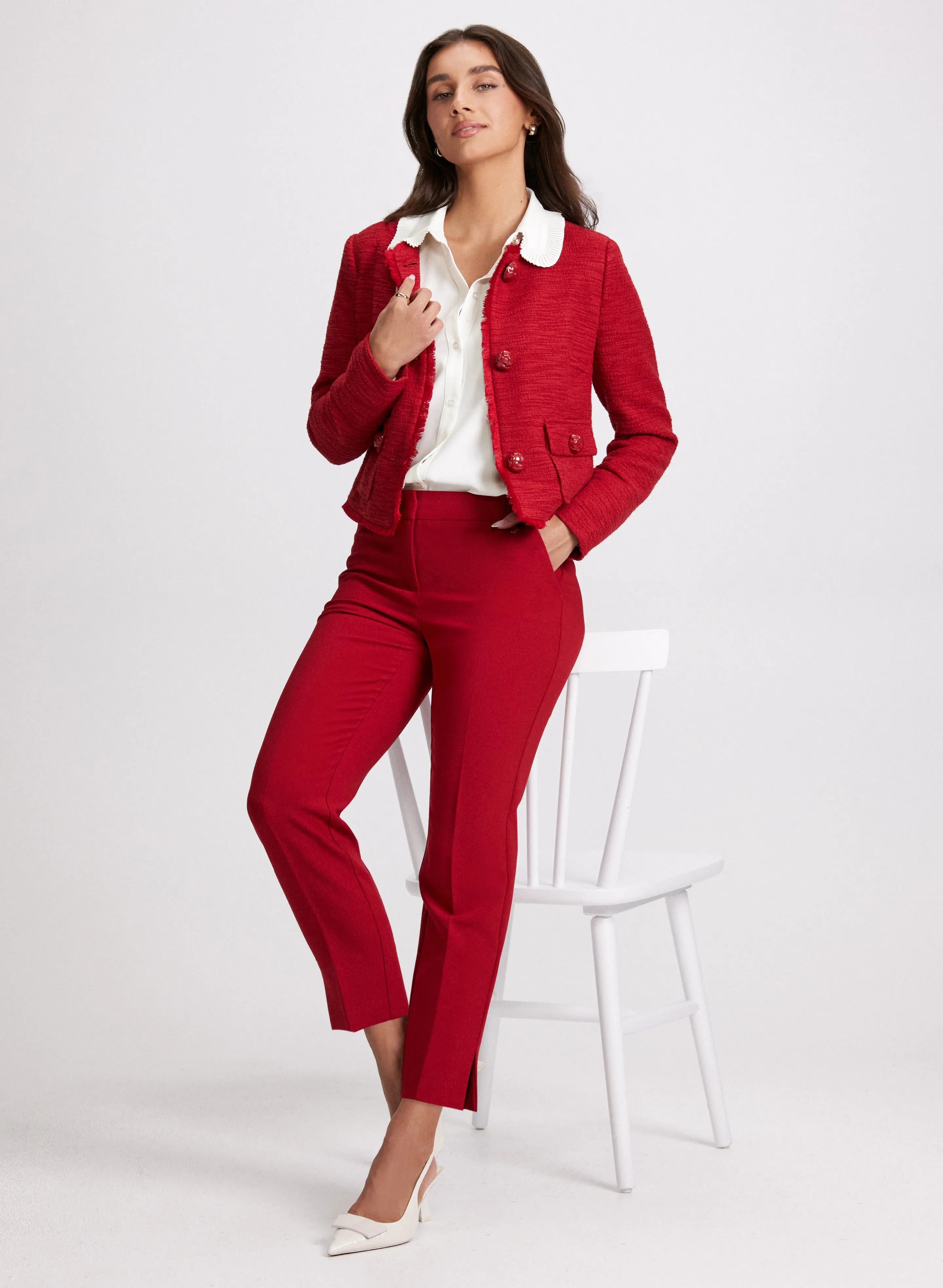 Pleated Detail Button-Up Blouse sold by Laura product image thumbnail 3