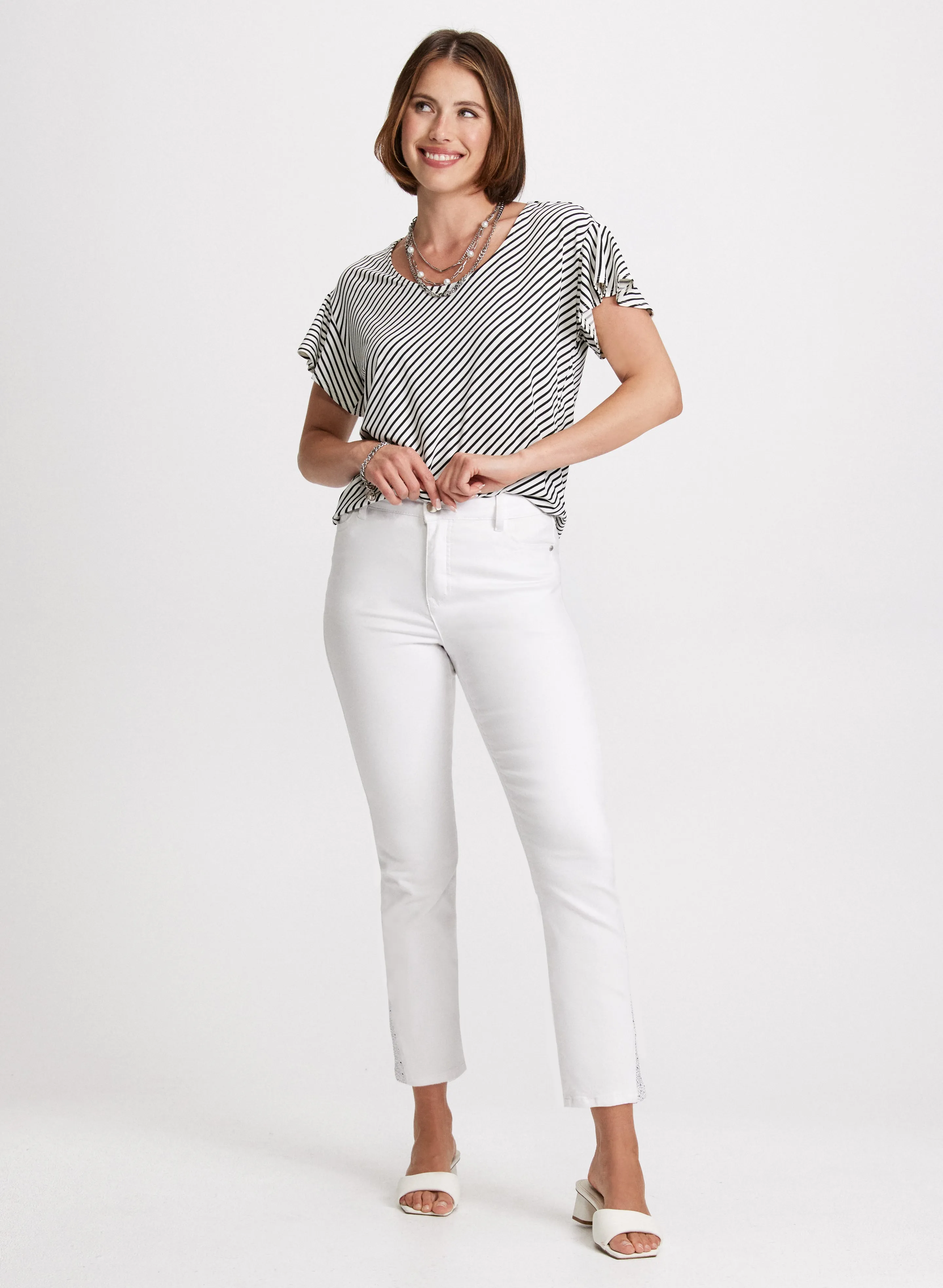 Diagonal Stripe Print Top sold by Laura product image thumbnail 3