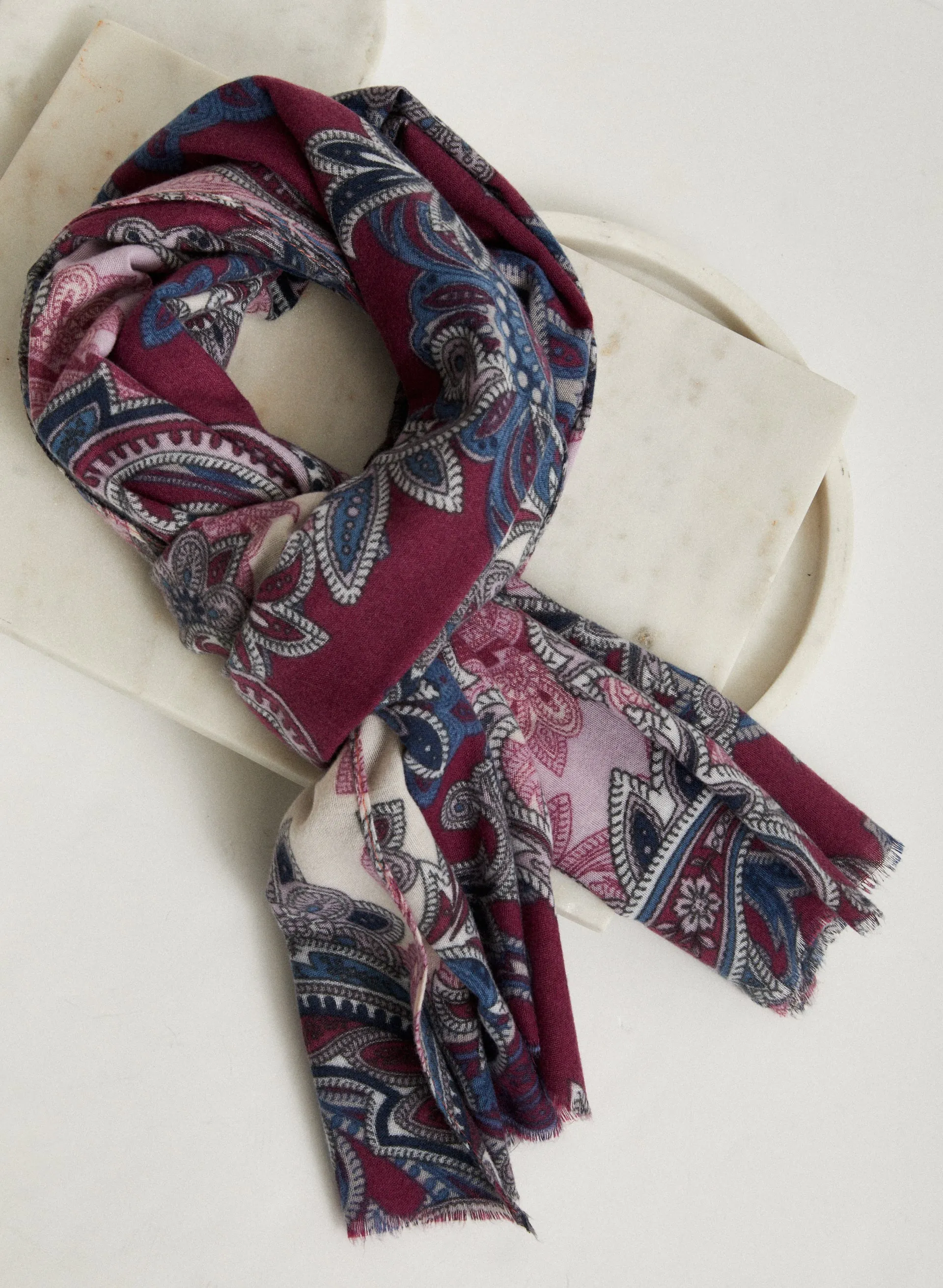 Paisley Print Scarf sold by Laura
