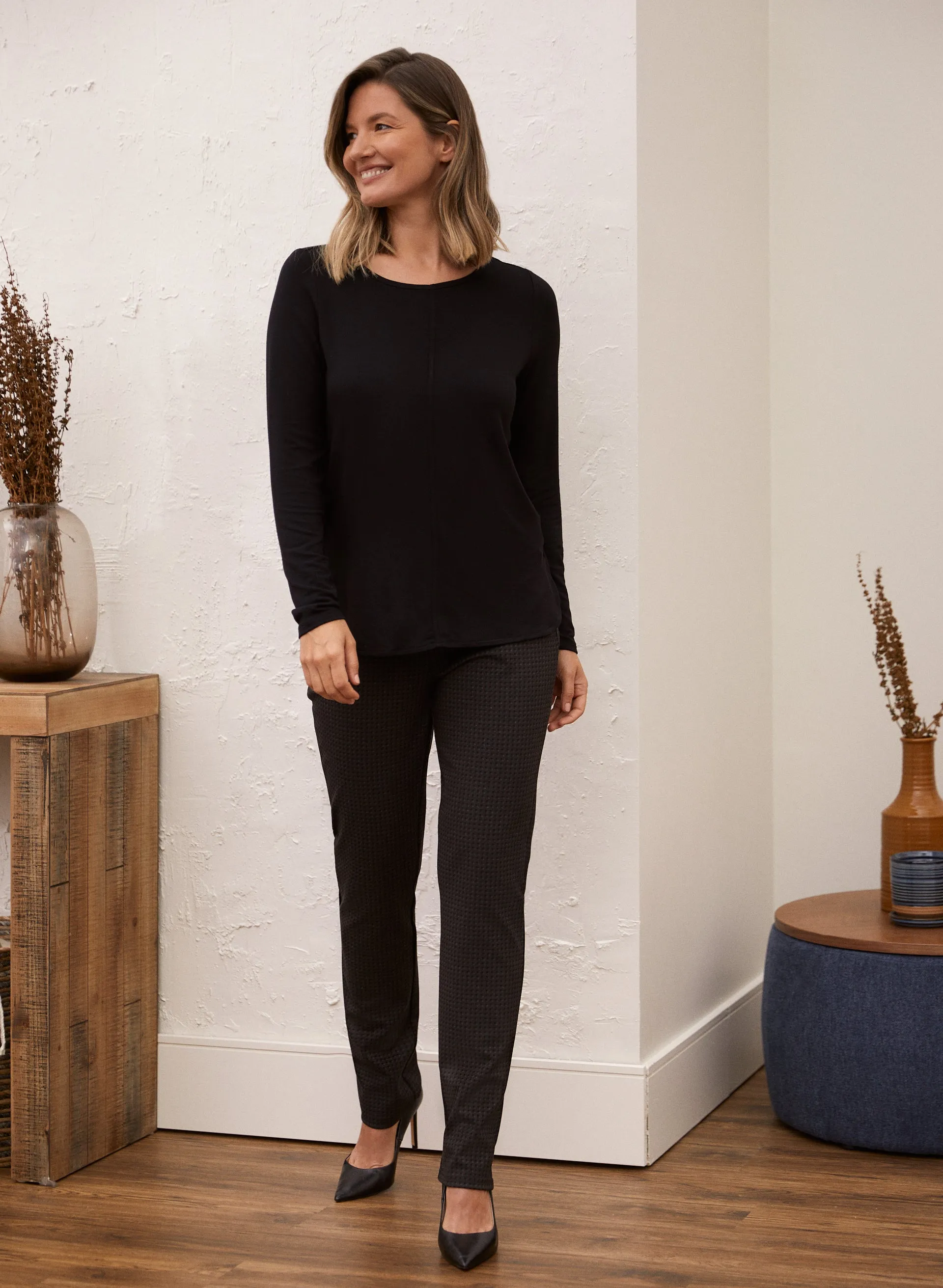 Long Sleeve Seam Detail Top sold by Laura product image thumbnail 4