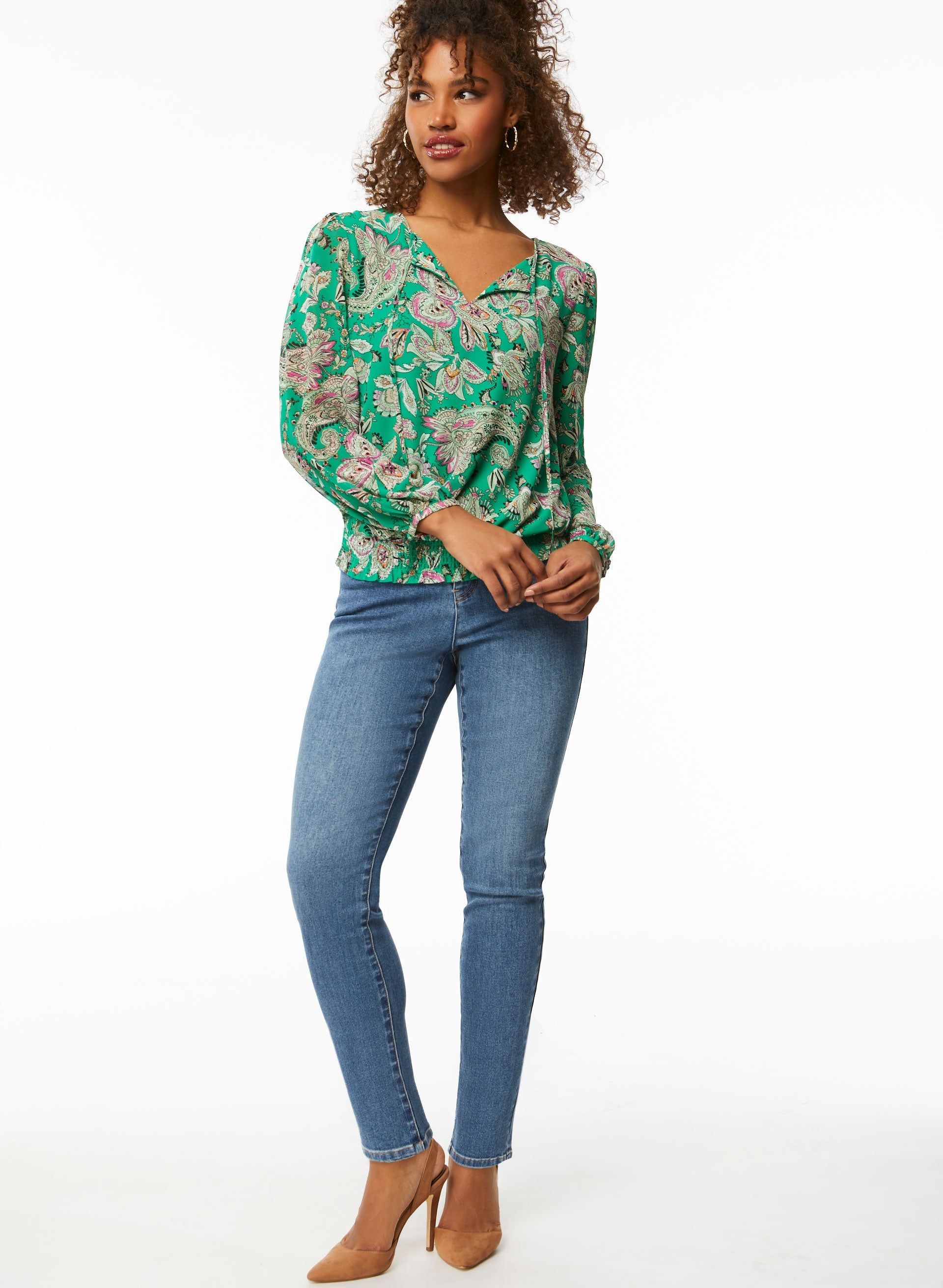 Floral Print Flutter Sleeve Blouse sold by Laura product image thumbnail 3