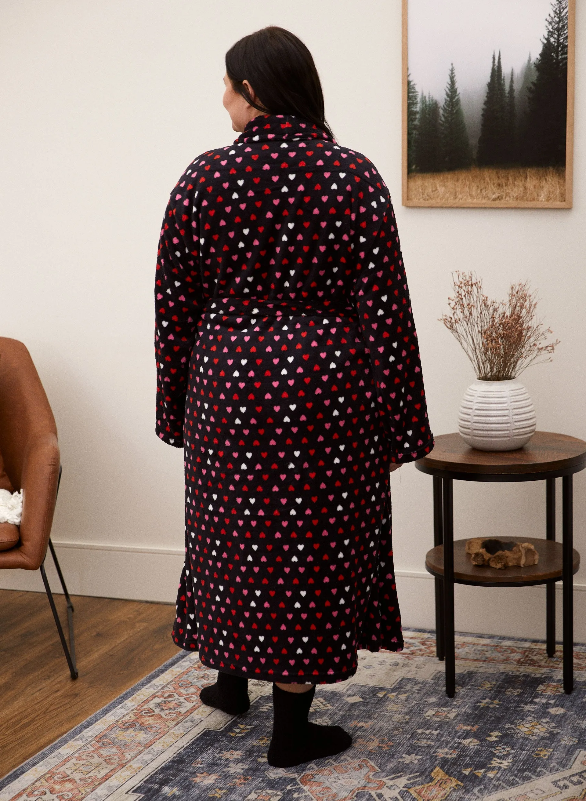 Heart Print Robe sold by Laura product image thumbnail 4