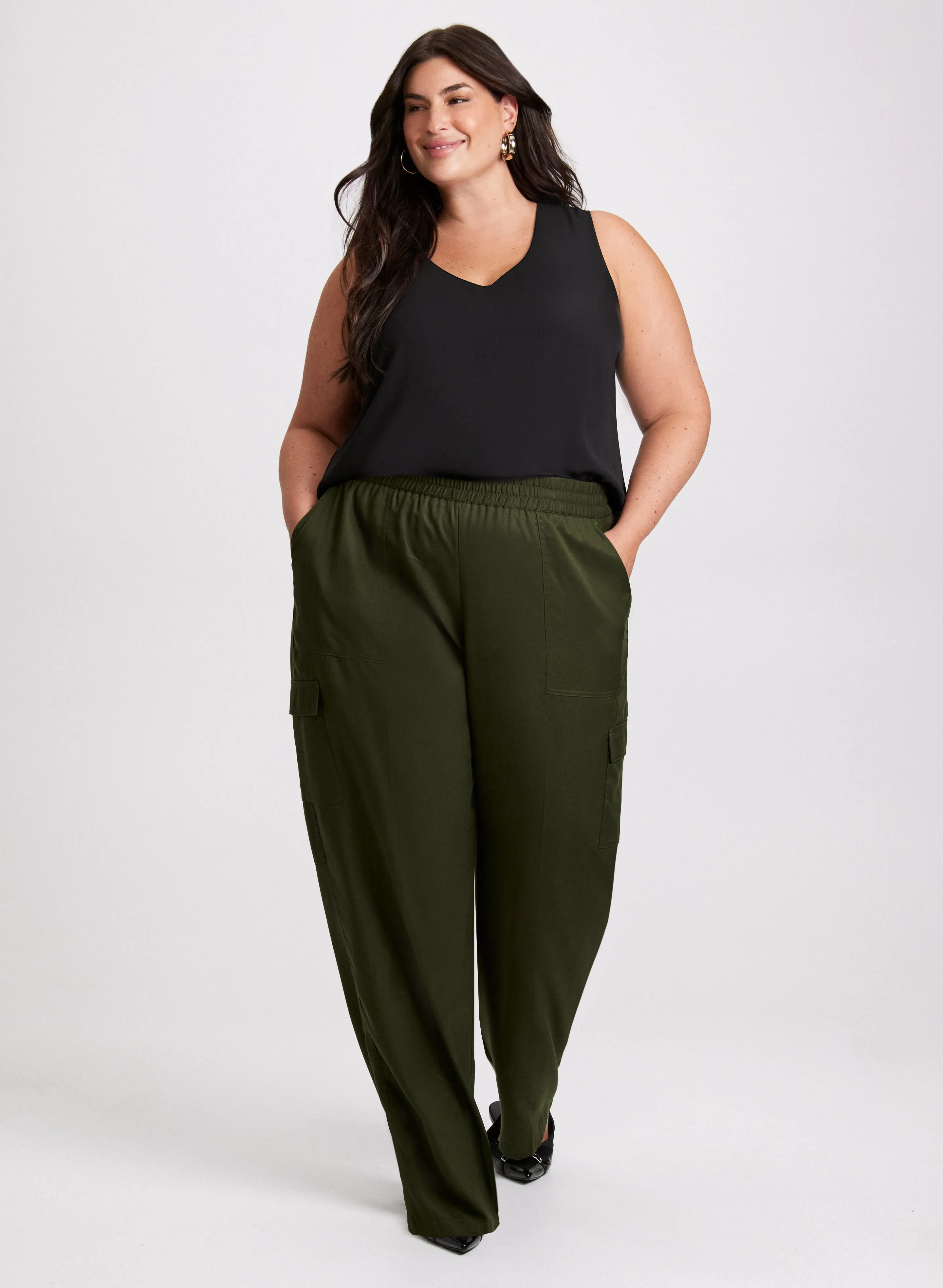 V-Neck Blouse & Cargo Pants sold by Laura