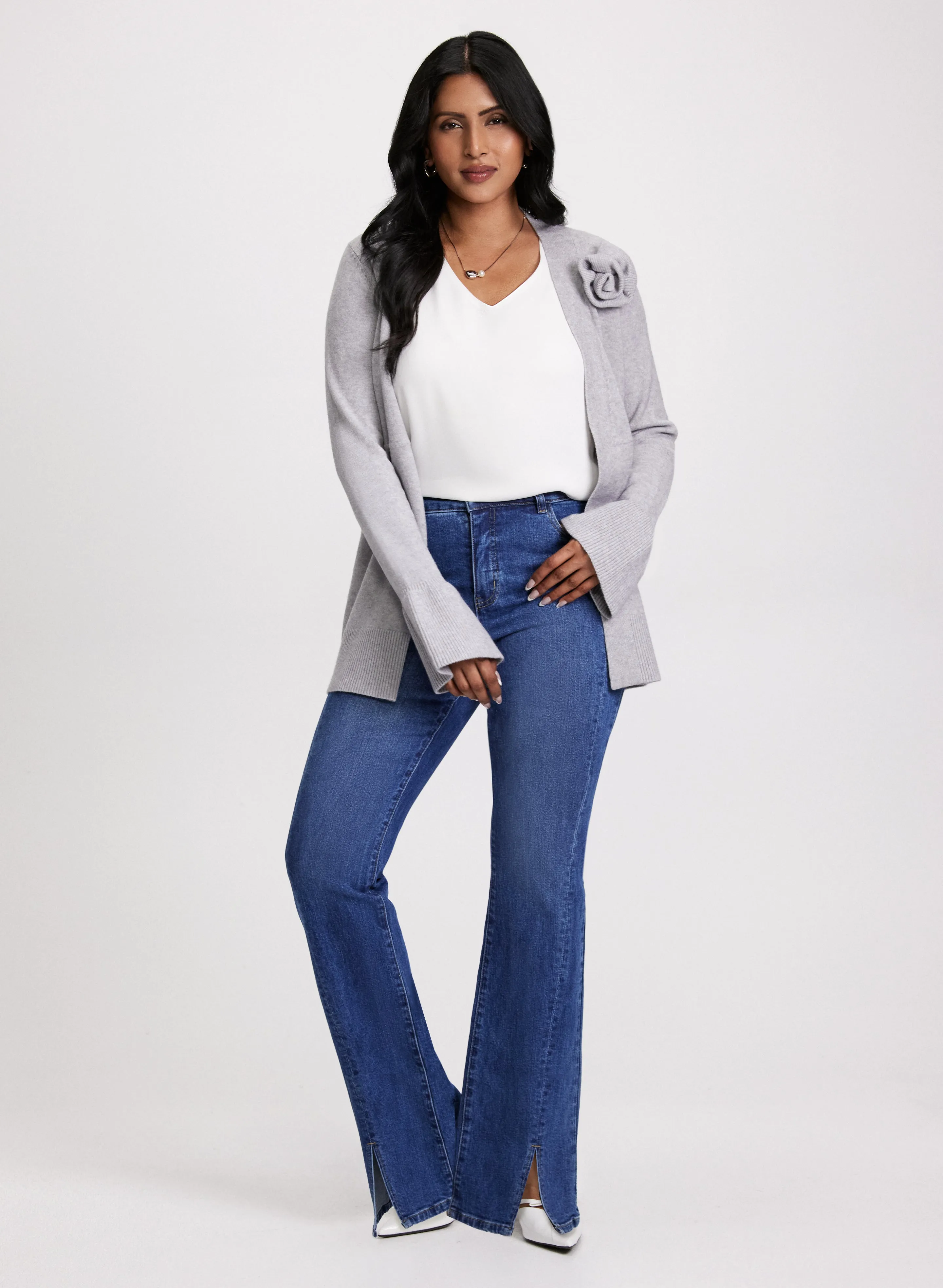 Rosette Detail Cardigan sold by Laura product image thumbnail 3