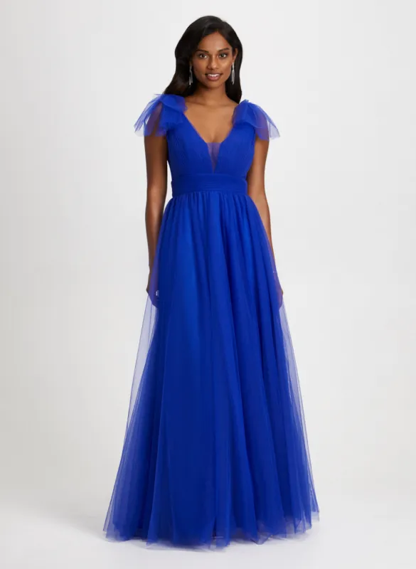 Bow Detail Sleeveless Gown sold by Laura