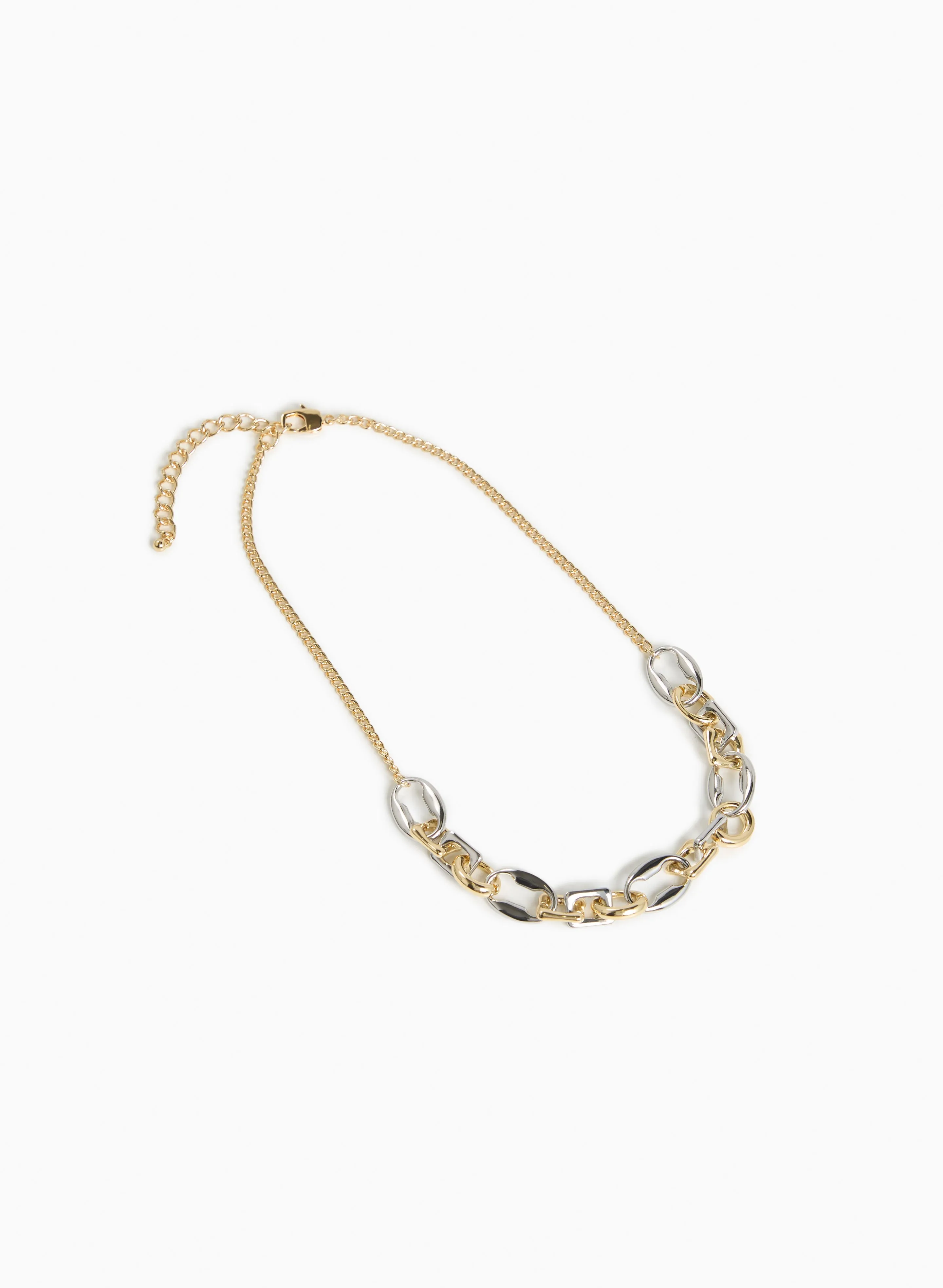 Two-Tone Large Link Necklace sold by Laura