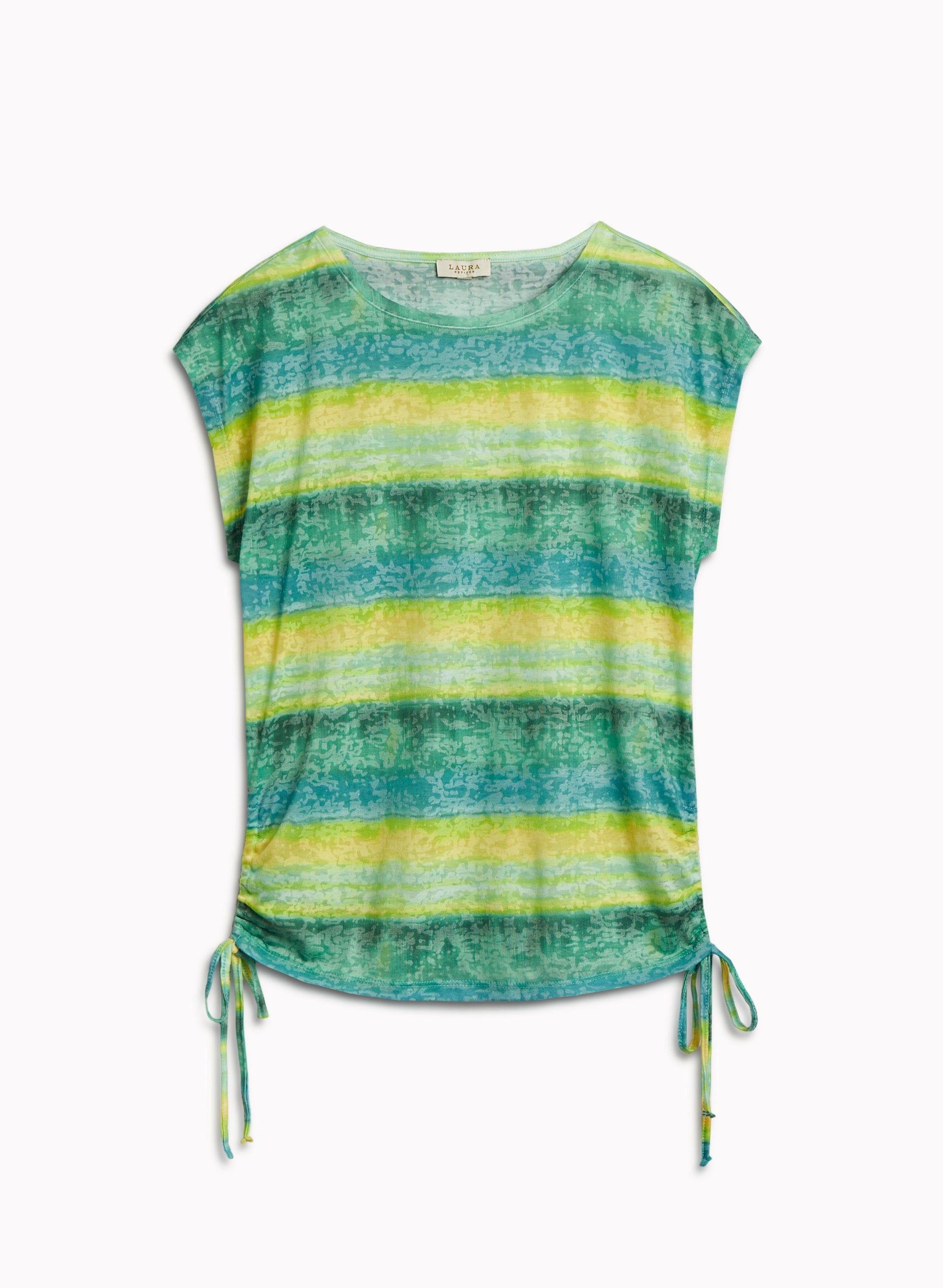 Tie Dye Stripe Drawstring Tee sold by Laura product image thumbnail 5