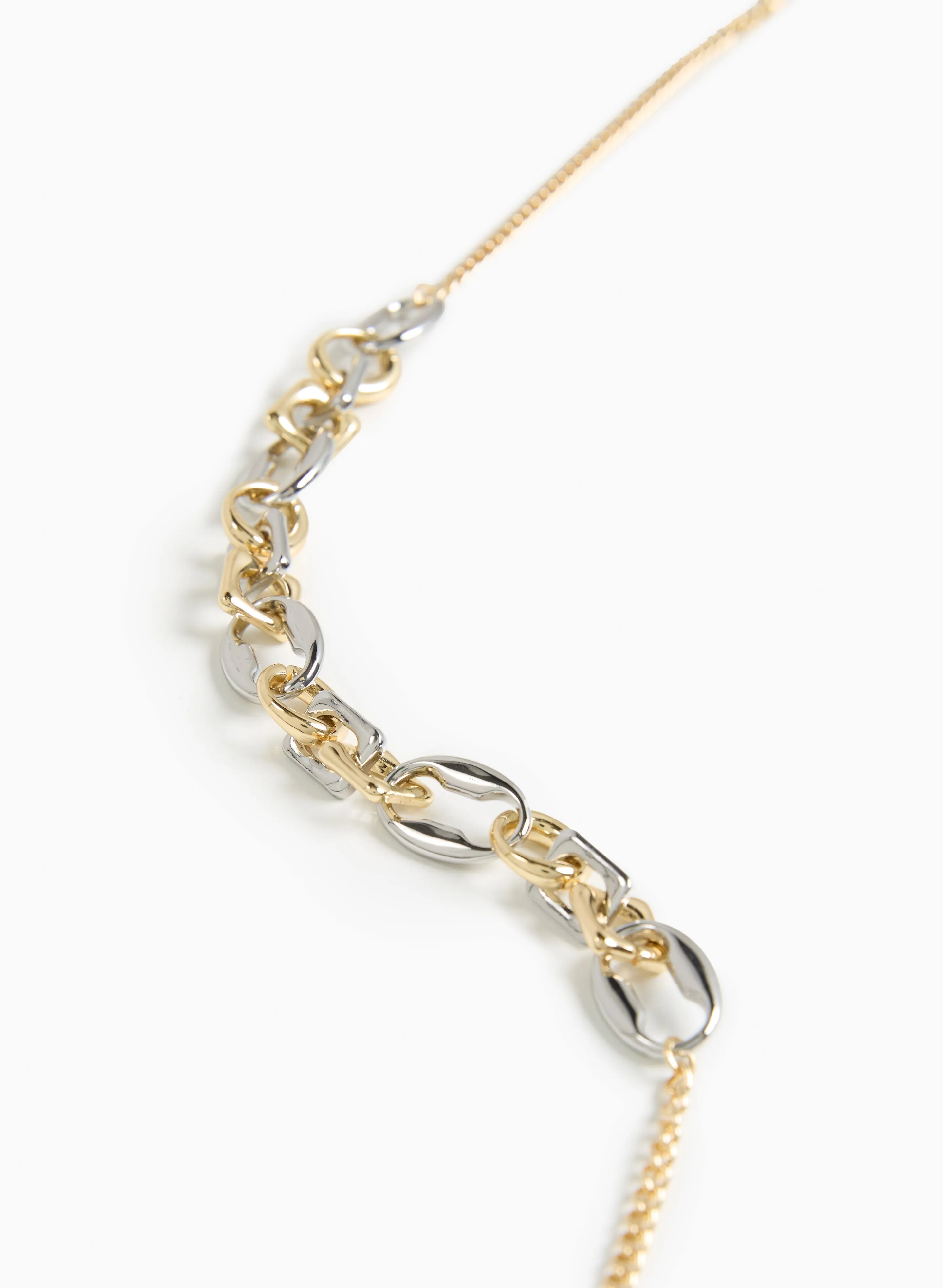 Two-Tone Large Link Necklace sold by Laura product image thumbnail 2