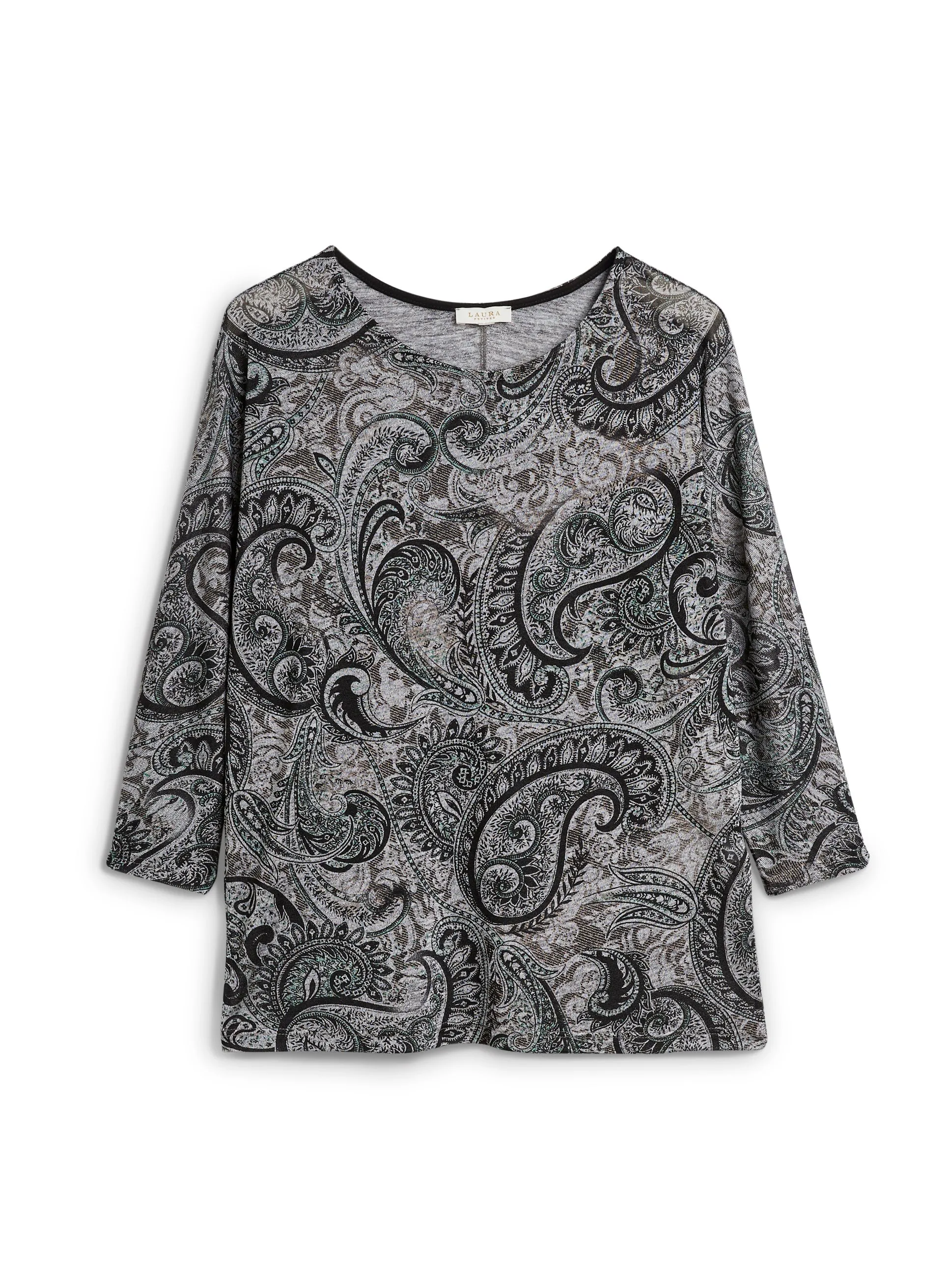Paisley Print Knit Top sold by Laura product image thumbnail 5