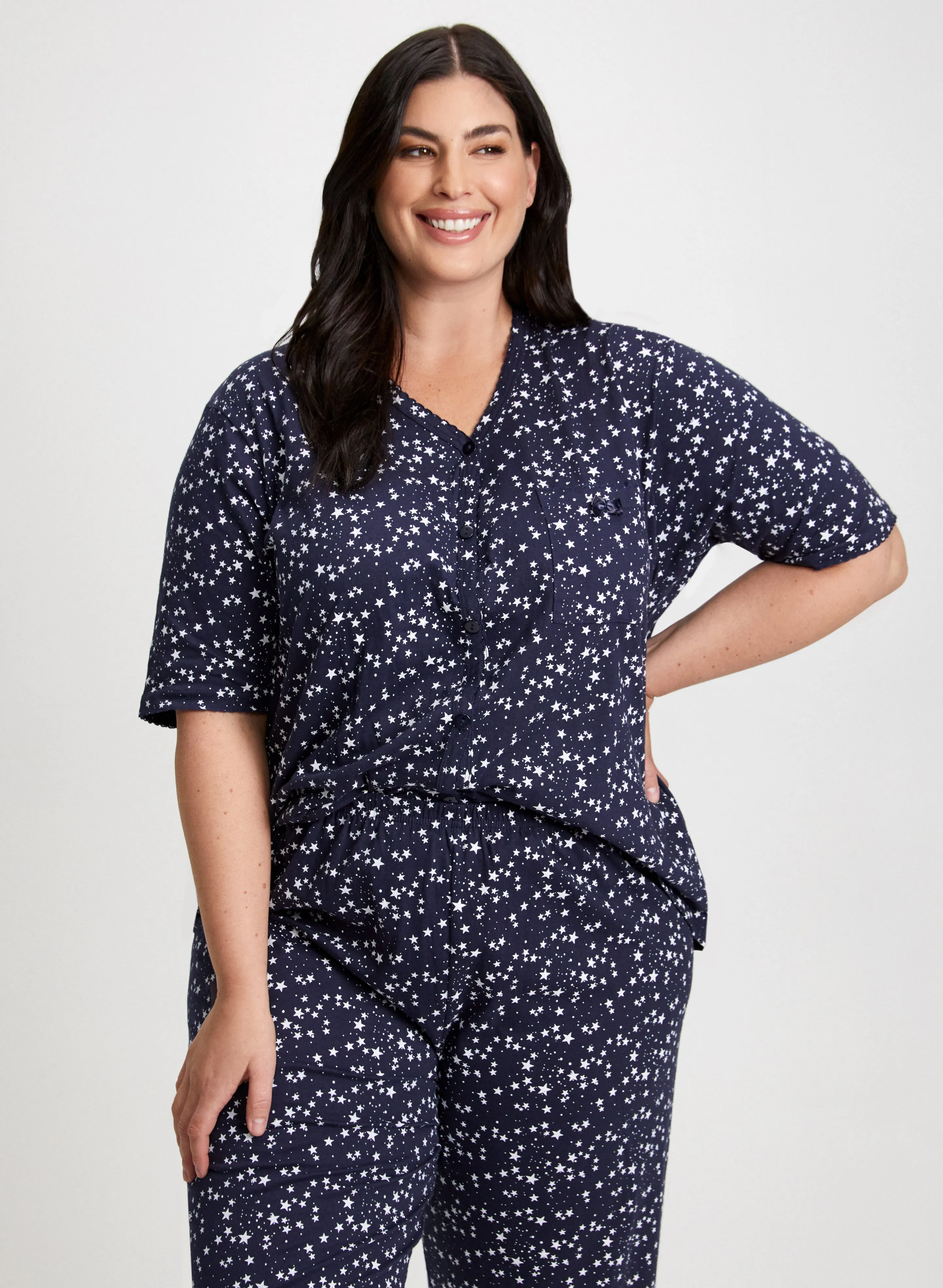 Star Motif Pyjama Set sold by Laura product image thumbnail 3