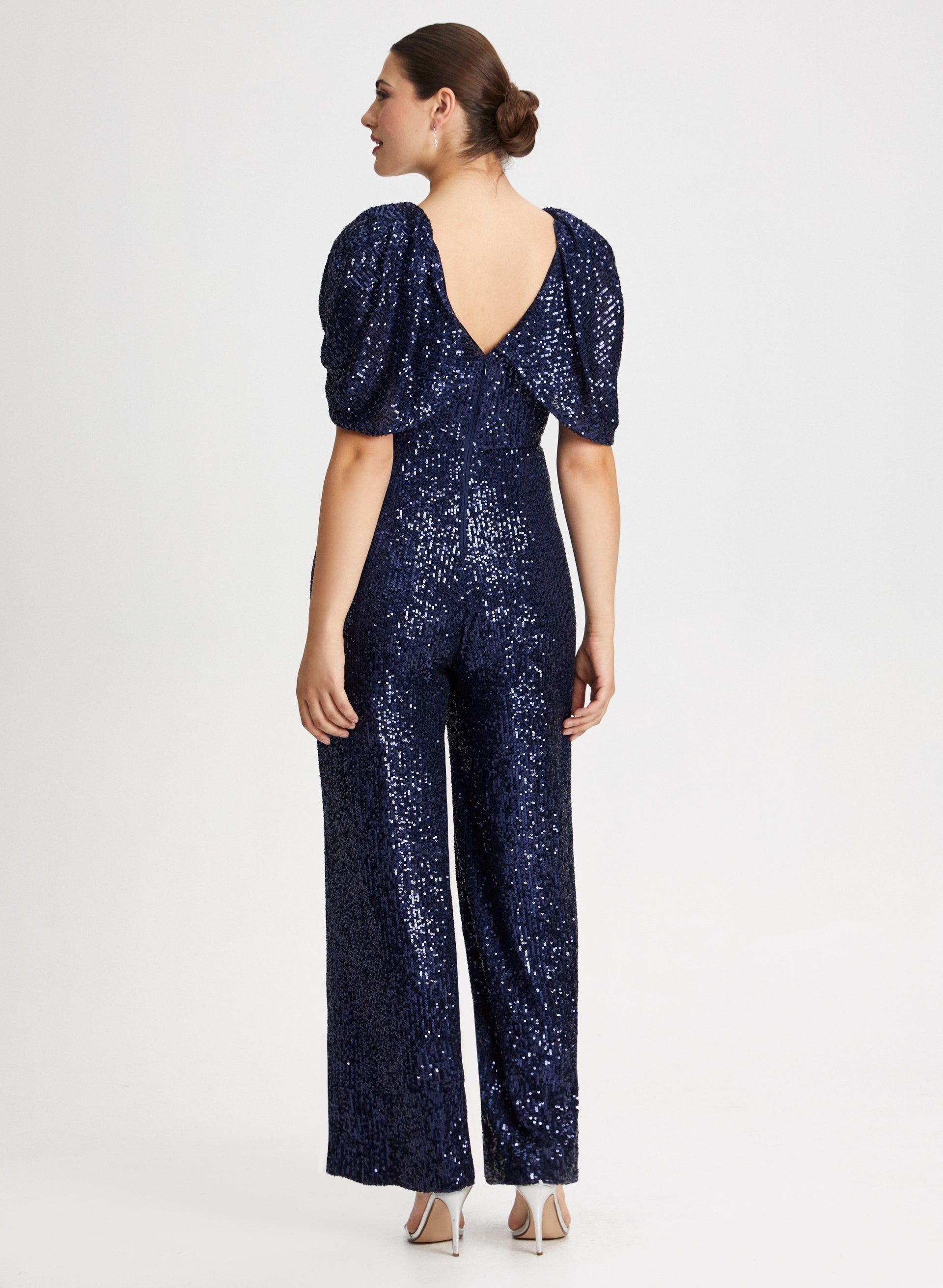 Sequin Jumpsuit with Cape sold by Laura product image thumbnail 3