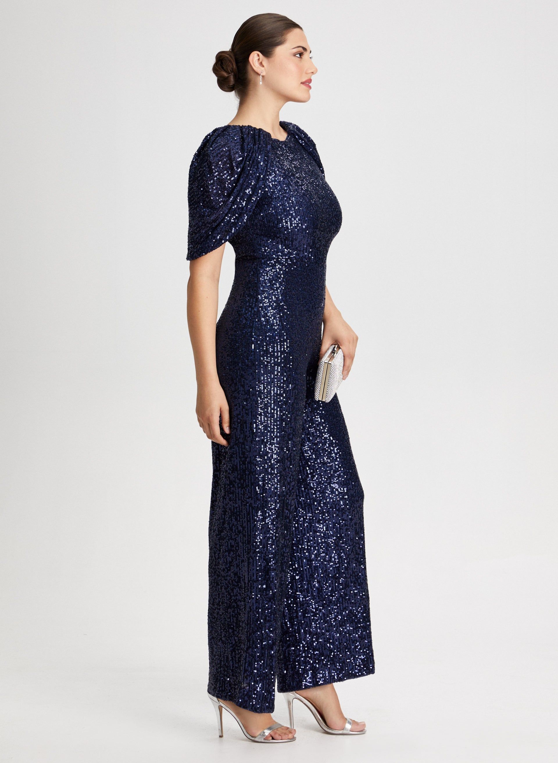 Sequin Jumpsuit with Cape sold by Laura product image thumbnail 2