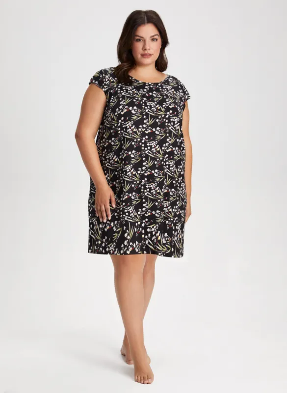 Floral Motif Nightgown sold by Laura