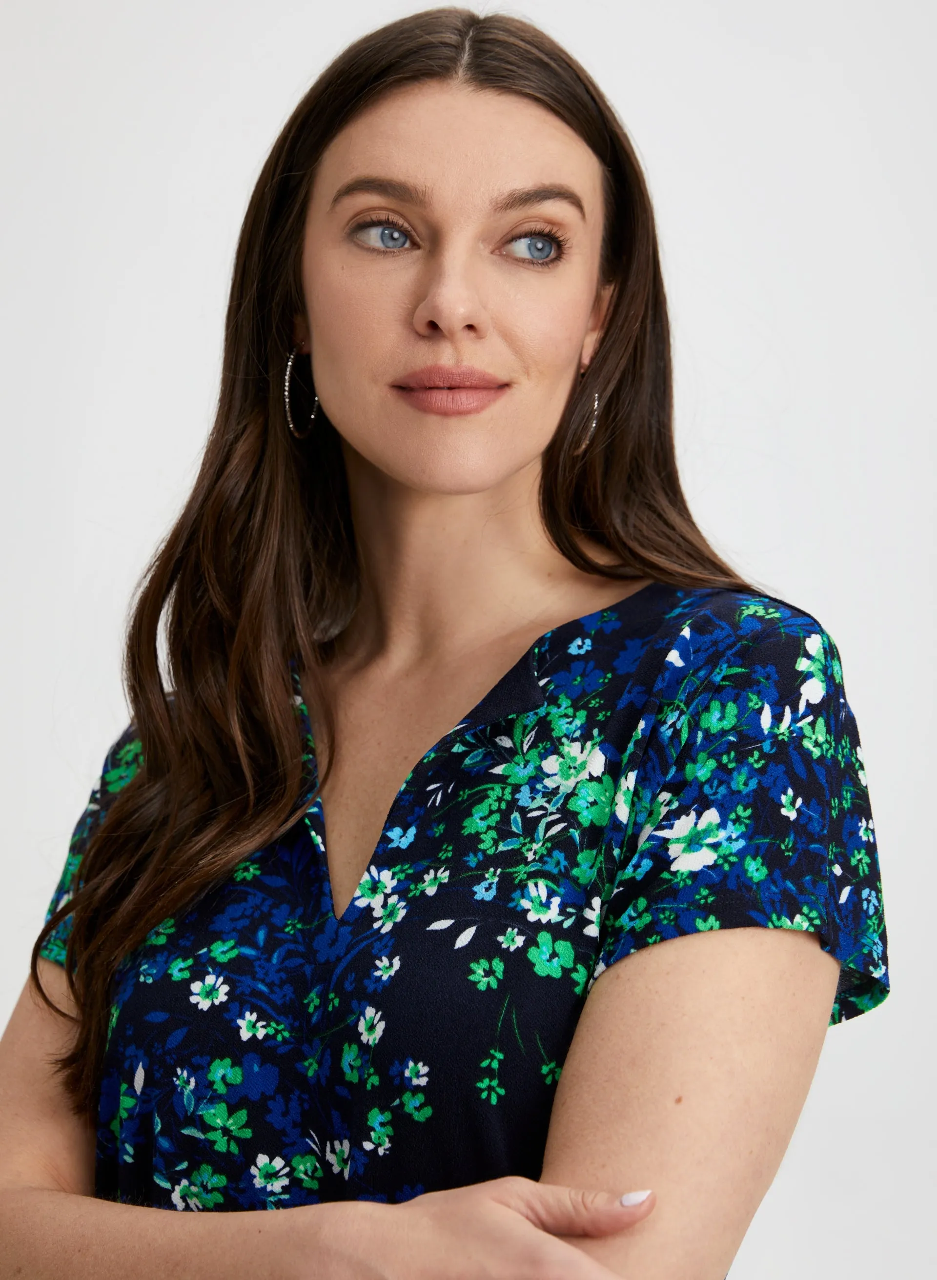 Floral Flutter Sleeve Top sold by Laura product image thumbnail 2