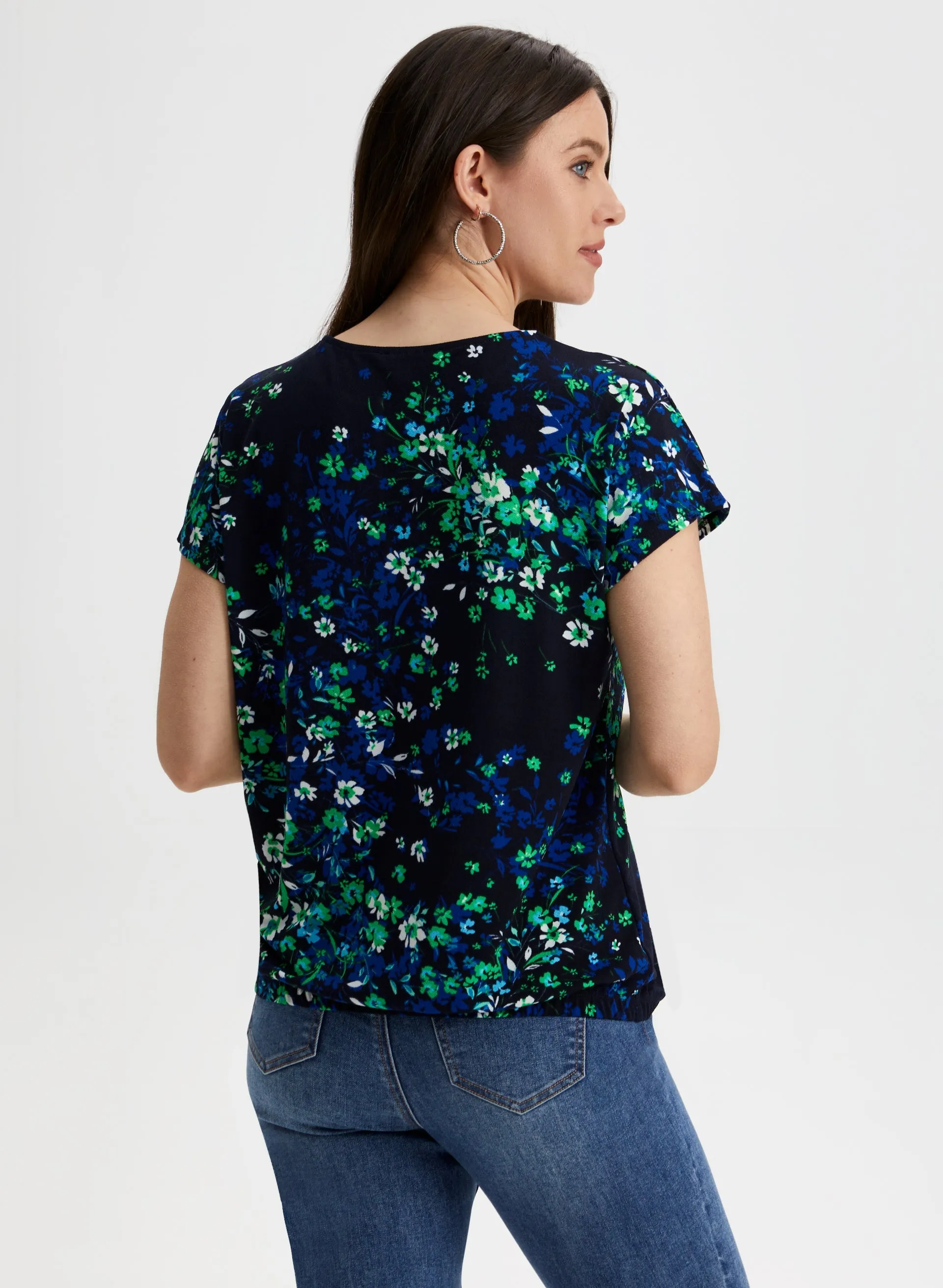 Floral Flutter Sleeve Top sold by Laura product image thumbnail 4