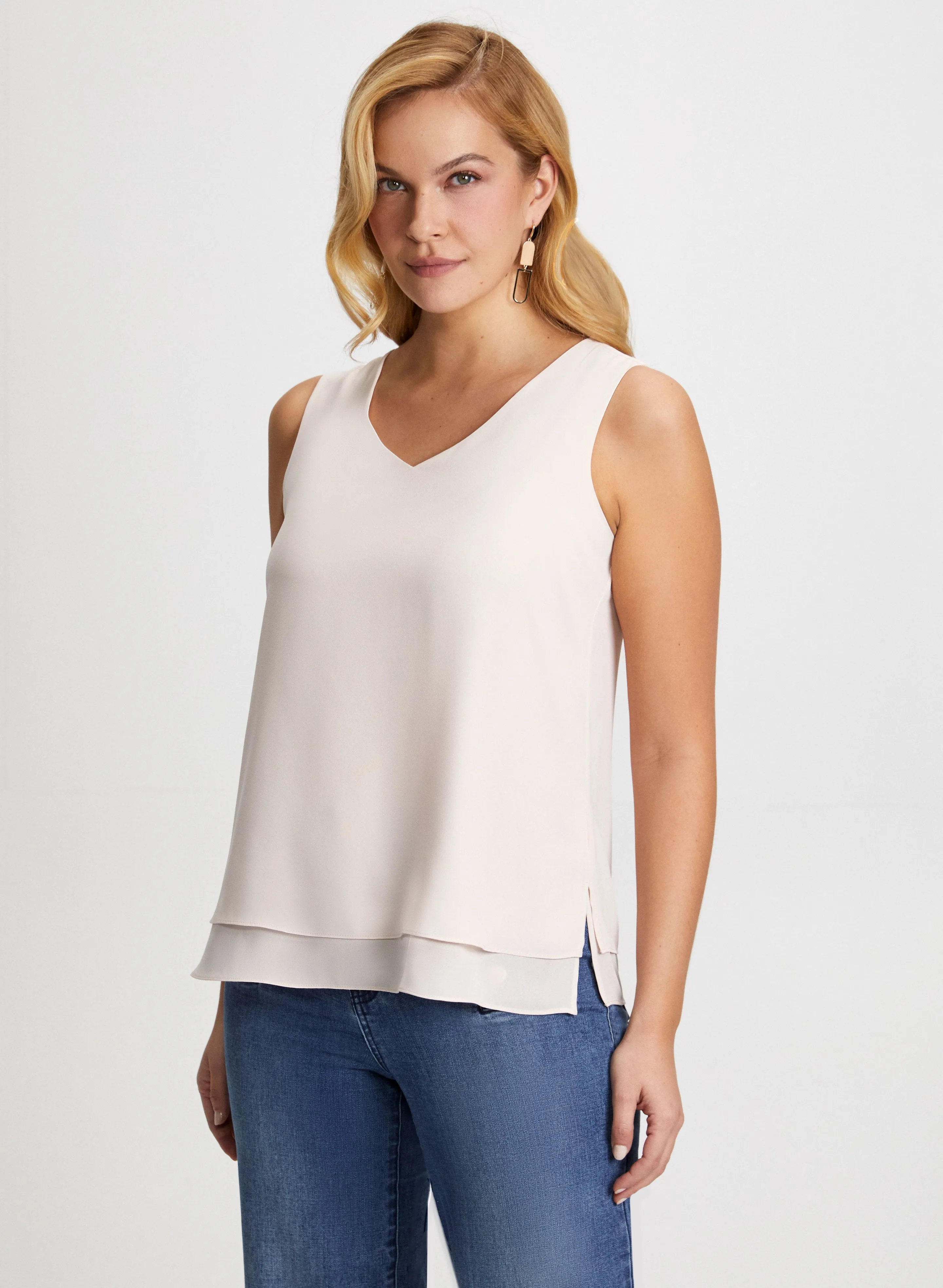 Sleeveless V-Neck Blouse sold by Laura product image thumbnail 2