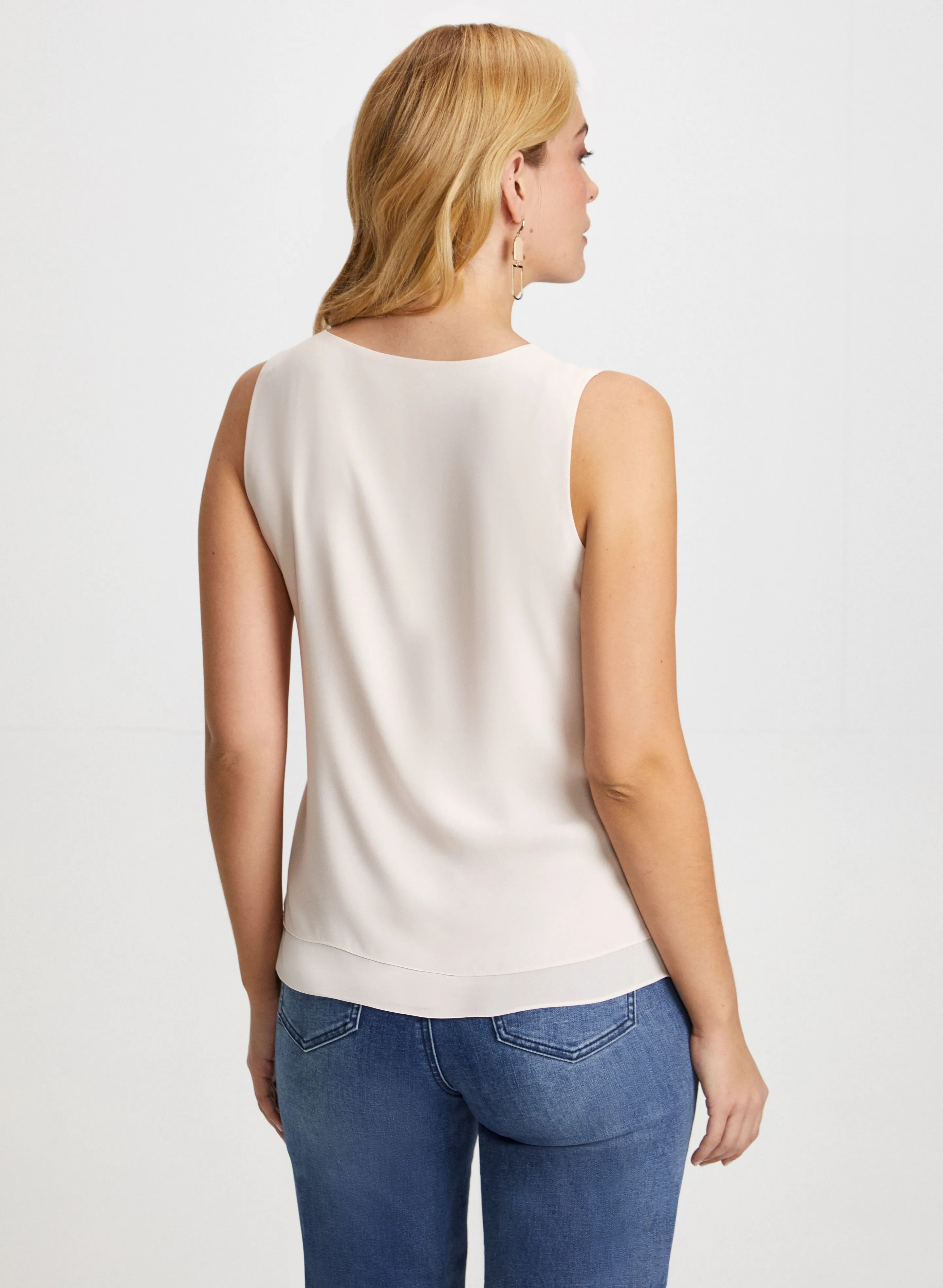 Sleeveless V-Neck Blouse sold by Laura product image thumbnail 4