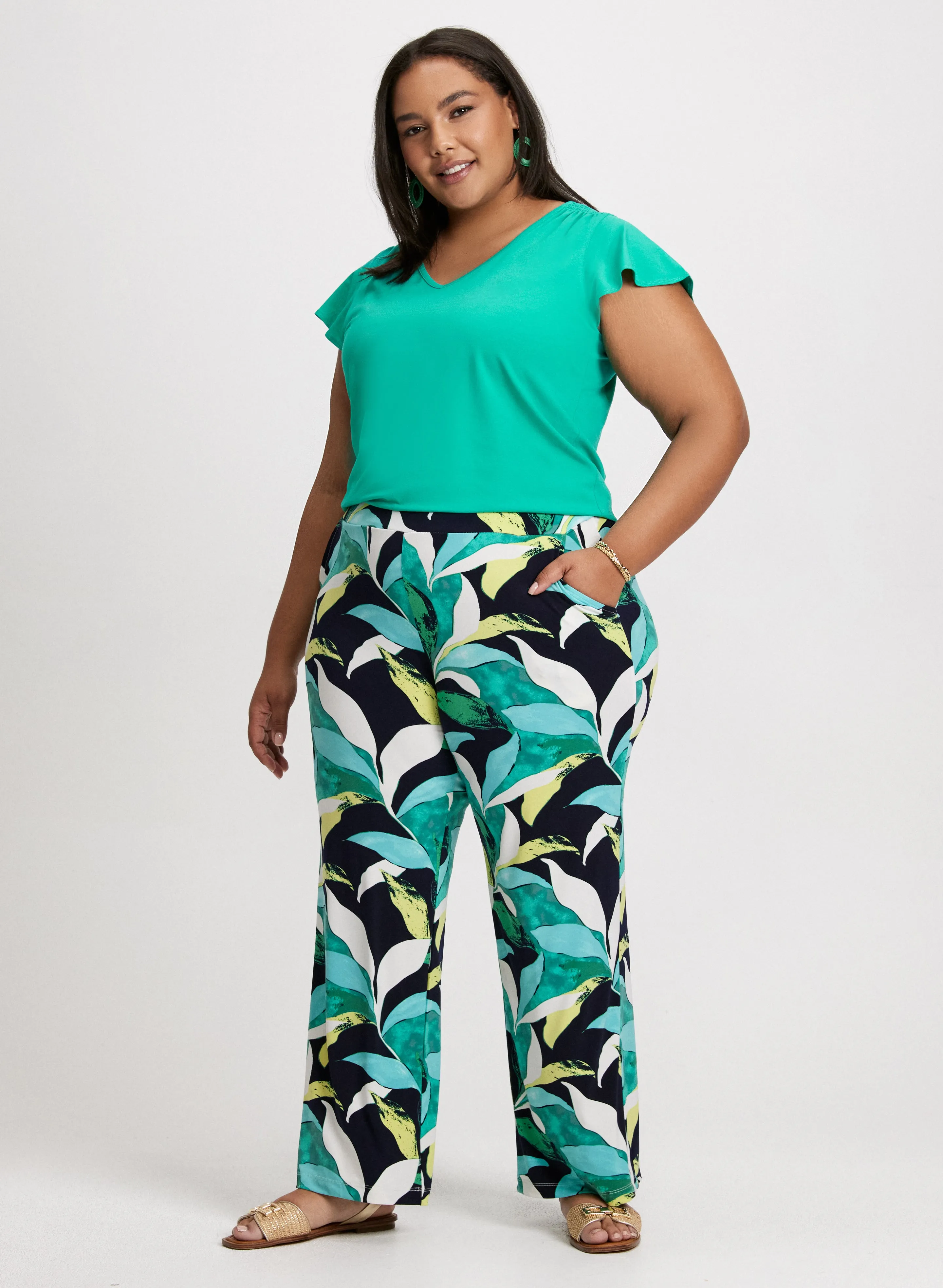 Ruched Detail Cap Sleeve T-Shirt sold by Laura product image thumbnail 3