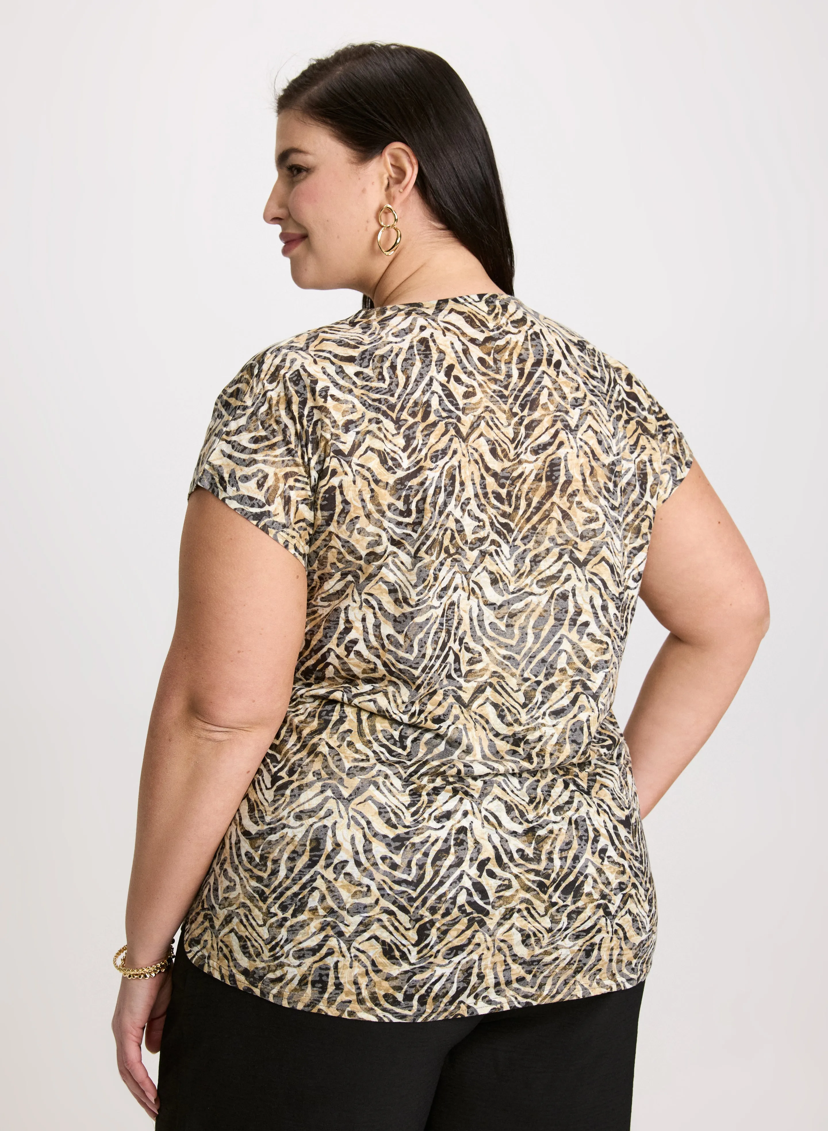 Animal Print Eyelet Tee sold by Laura product image thumbnail 4