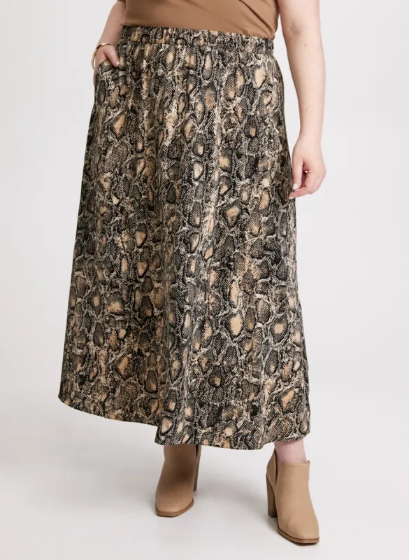 Animal Print Maxi Skirt sold by Laura
