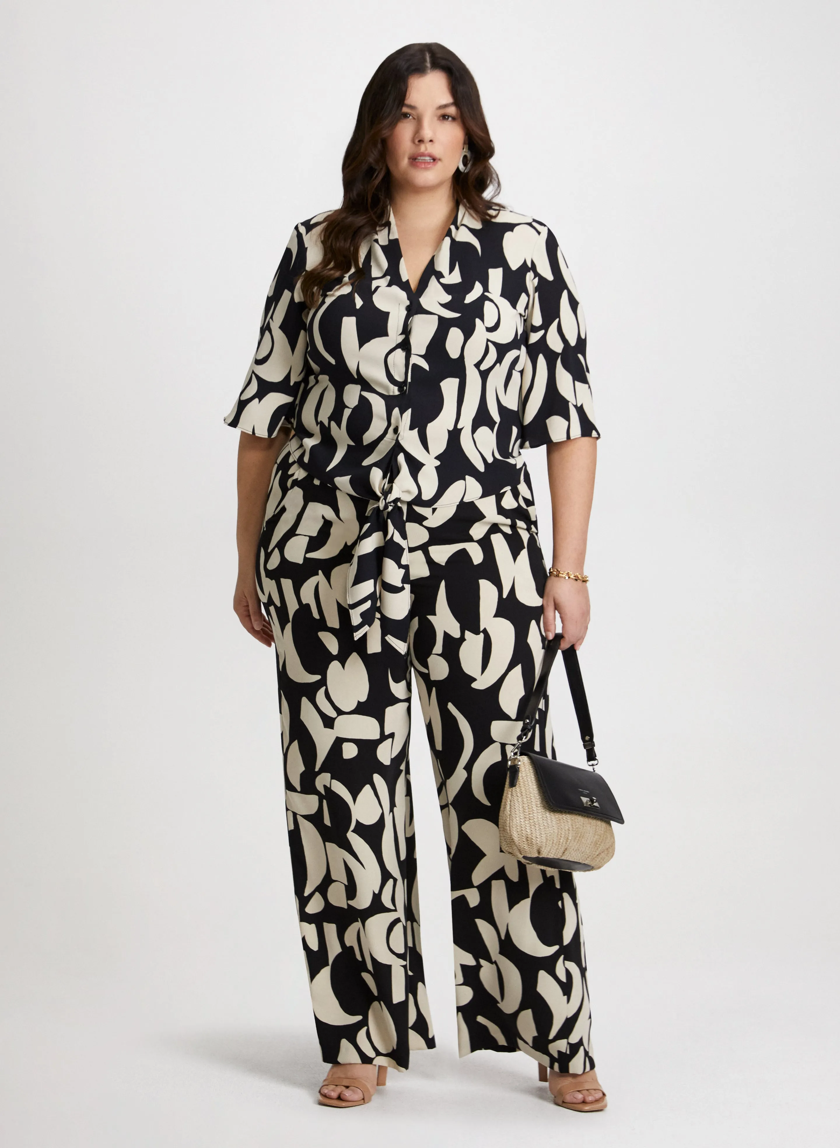 Joseph Ribkoff - Contrast Floral Pull-On Pants sold by Laura product image thumbnail 3
