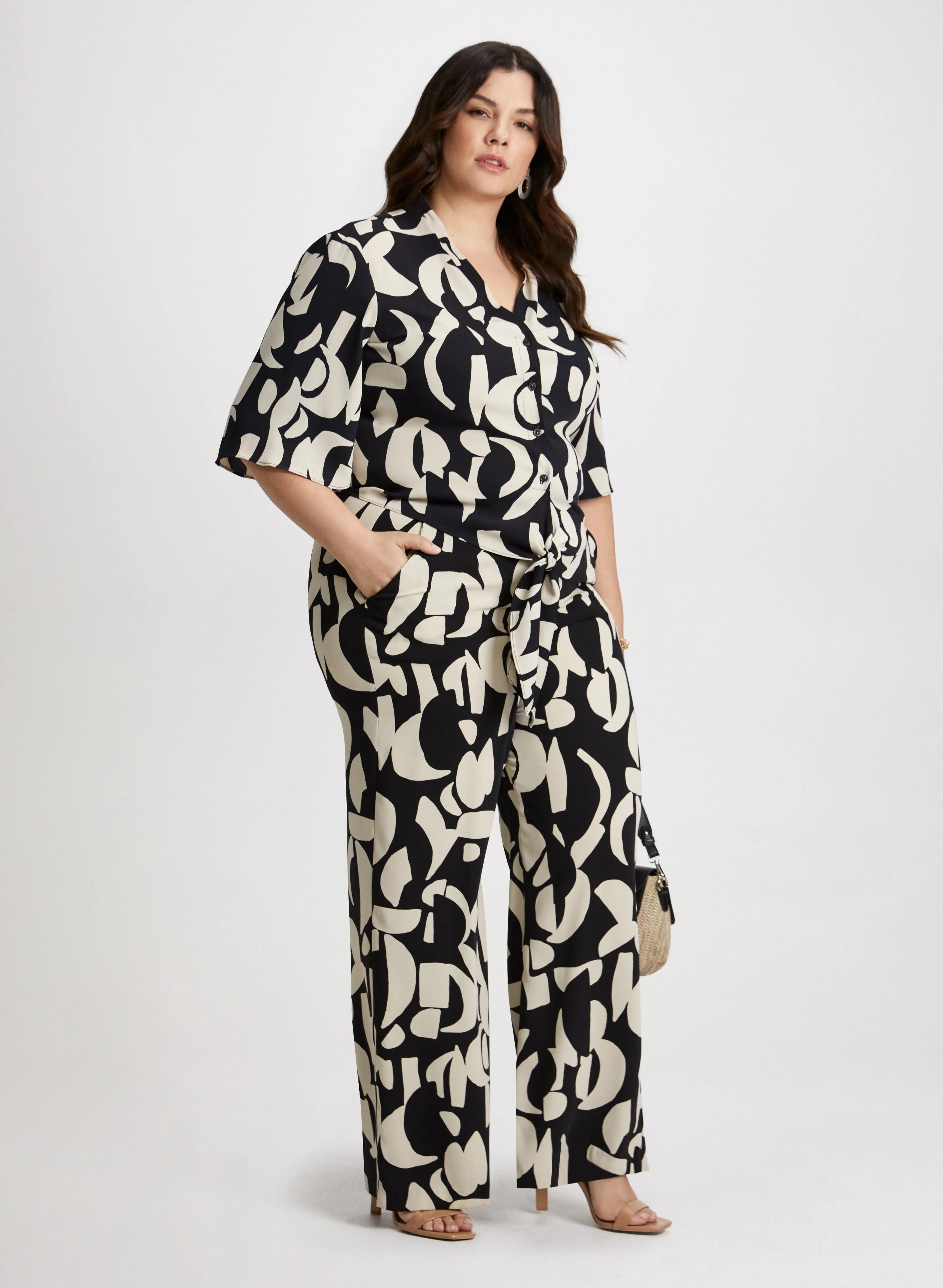 Joseph Ribkoff - Contrast Floral Pull-On Pants sold by Laura product image thumbnail 4