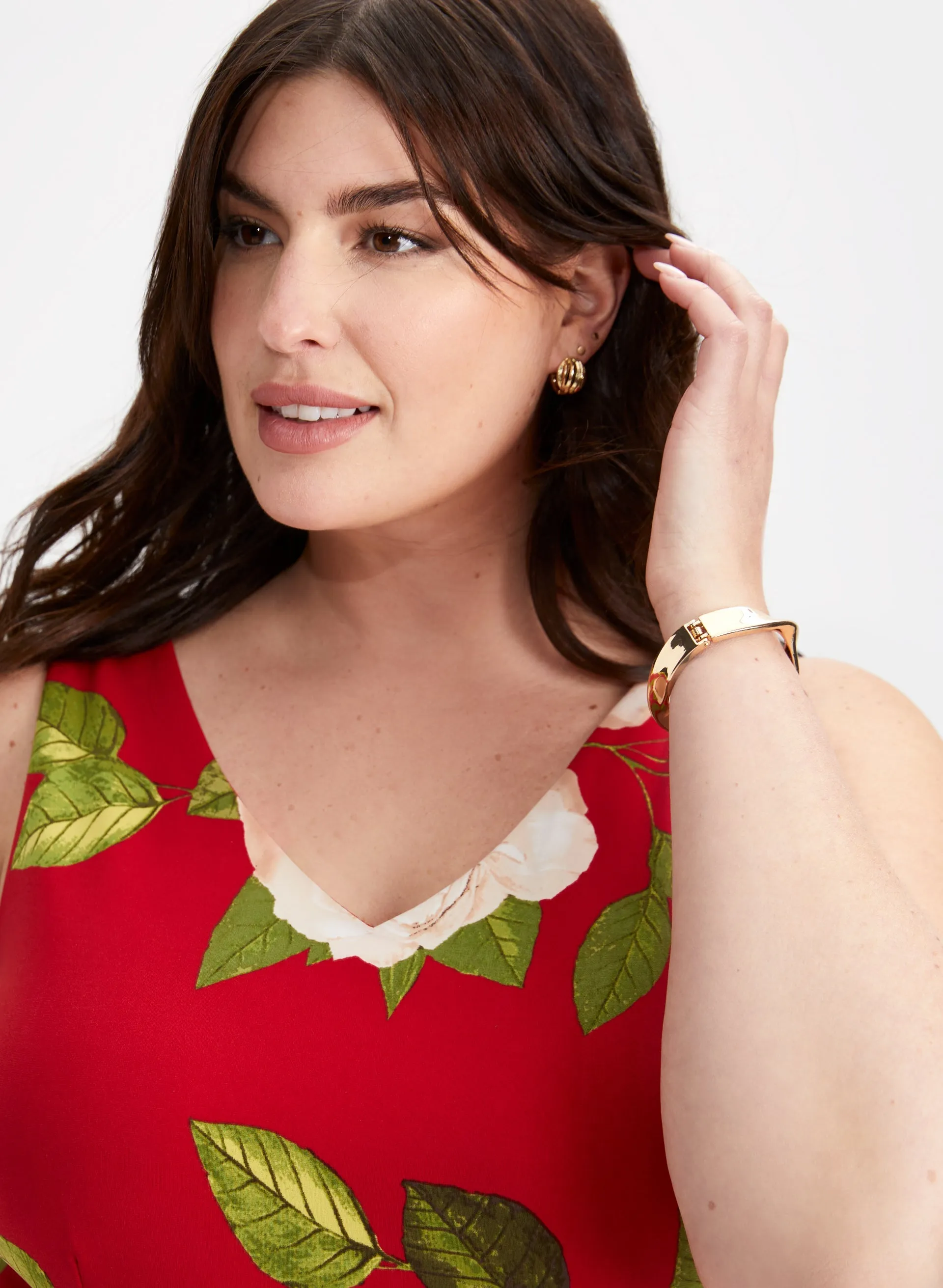 Floral V-Neck Dress sold by Laura product image thumbnail 2