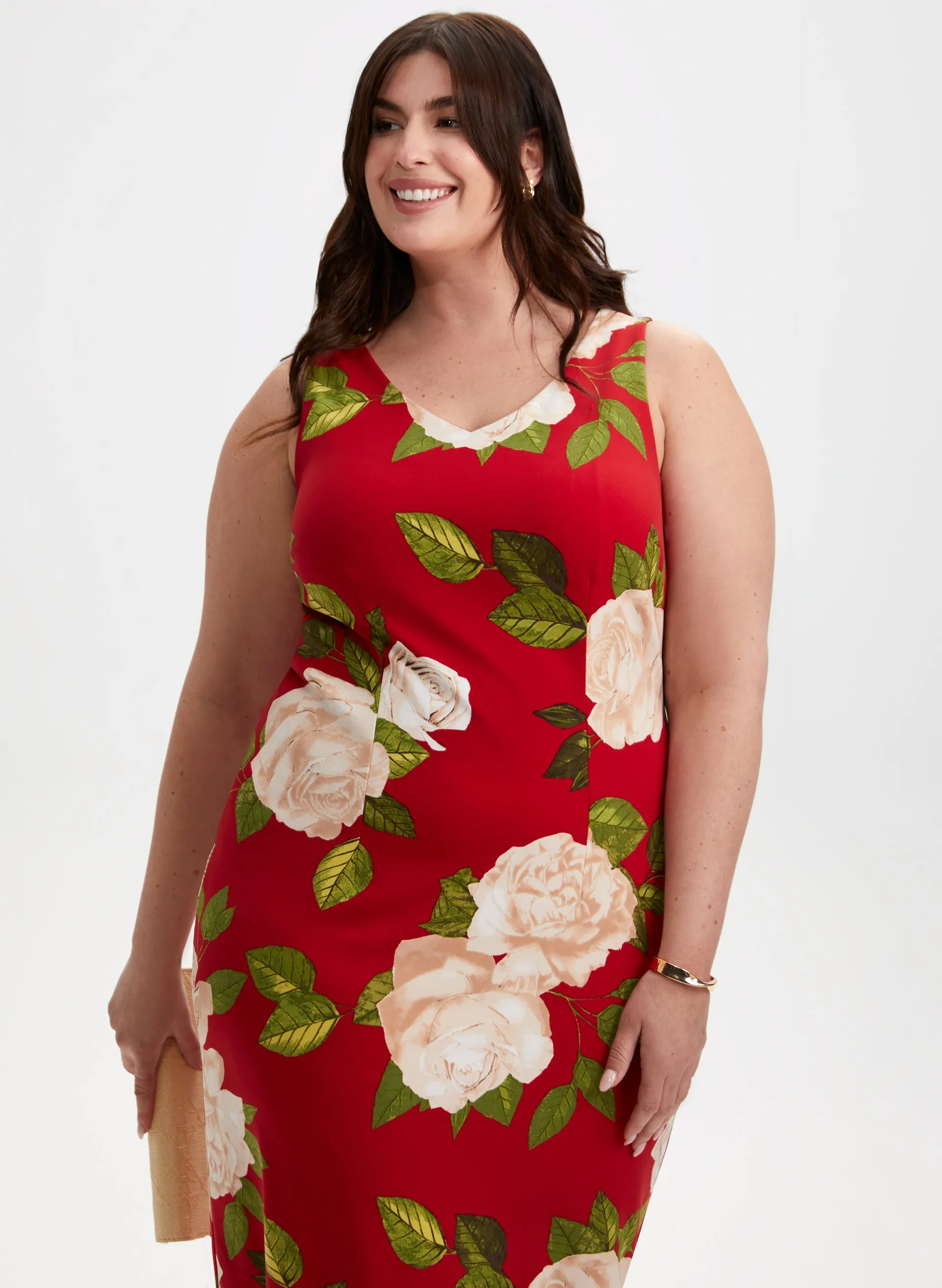 Floral V-Neck Dress sold by Laura product image thumbnail 5