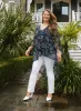 Embroidered Pull-On Jeans sold by Laura