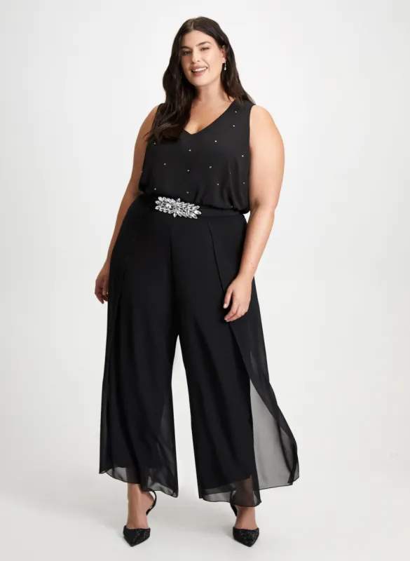 Wide Leg Chiffon Pants & Sleeveless Top sold by Laura