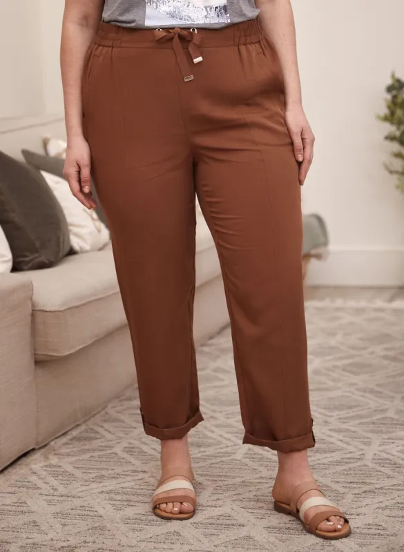 Straight Leg Tencel Pants sold by Laura