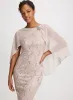 Glitter Lace Capelet Dress sold by Laura