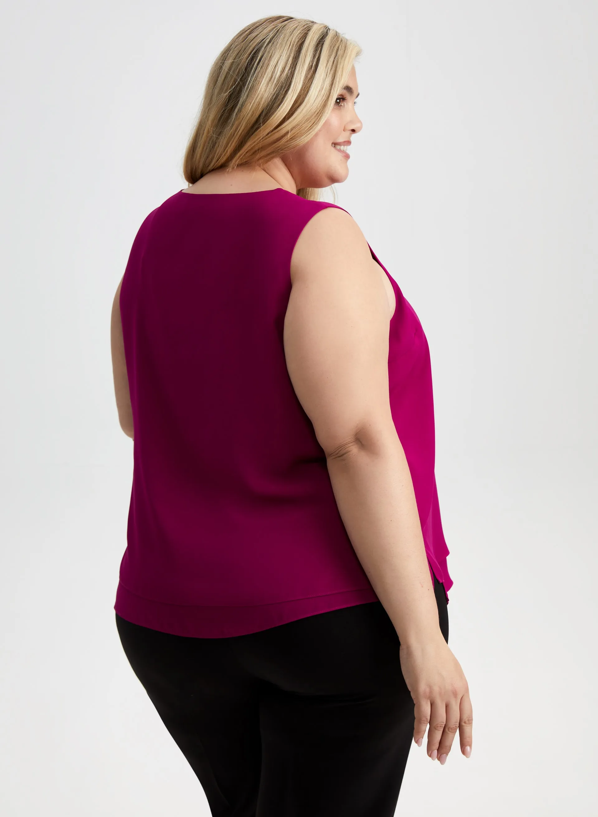 Sleeveless V-Neck Blouse sold by Laura product image thumbnail 4