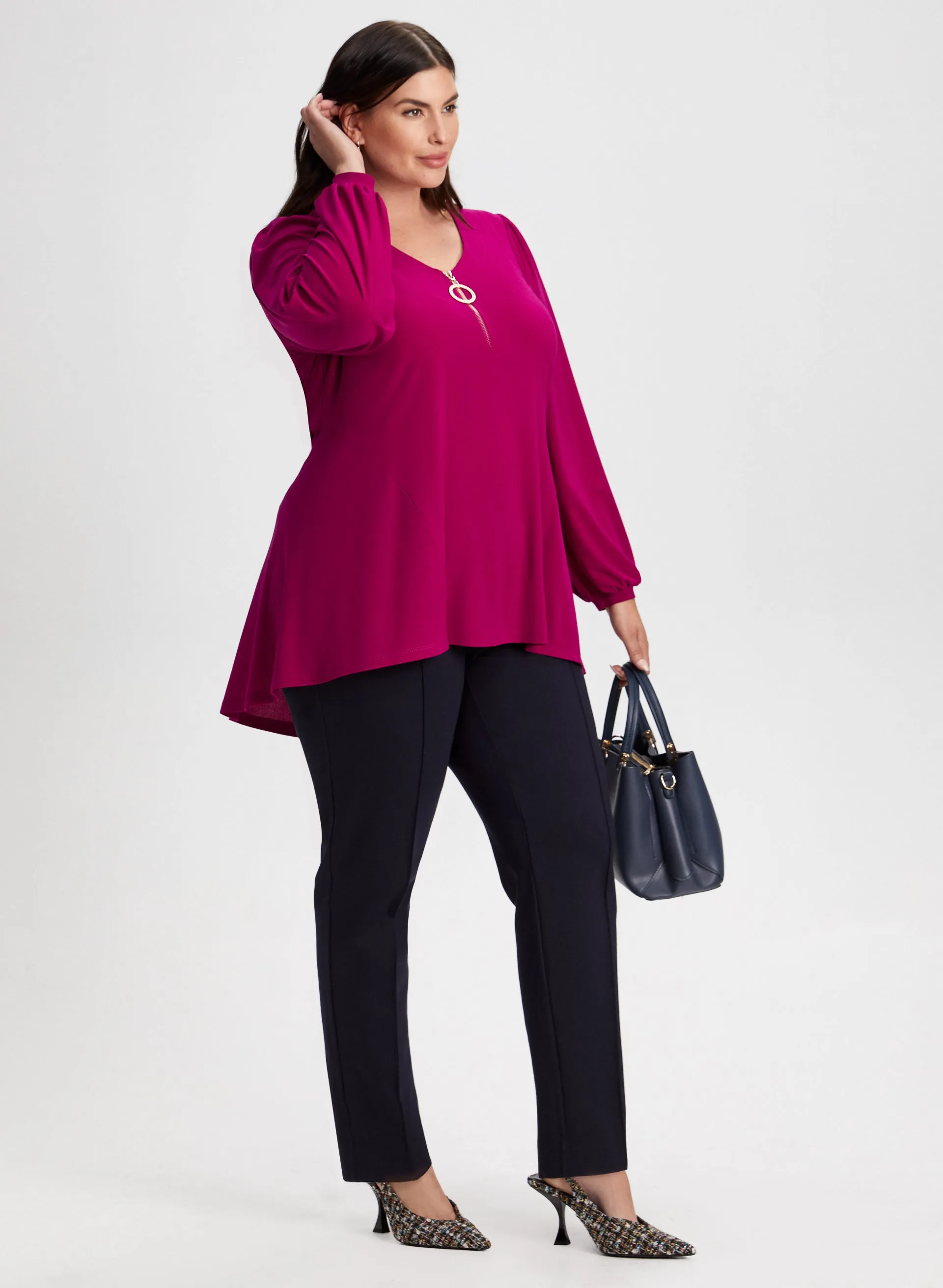 Zip Detail Tunic Top sold by Laura product image thumbnail 5