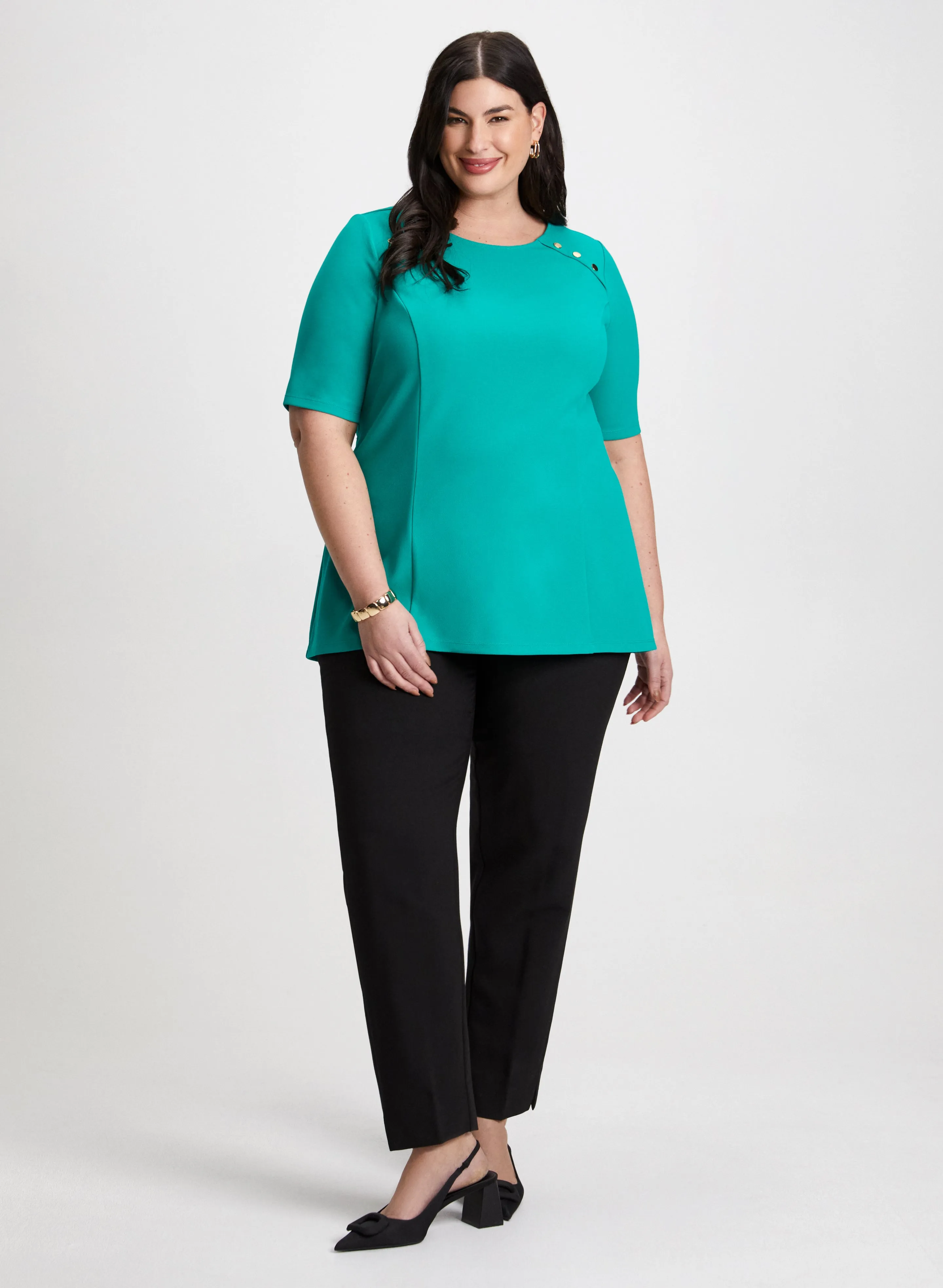 Scuba Top & Slim Leg Pants sold by Laura