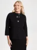 Mock Neck Button Front Cardigan sold by Laura