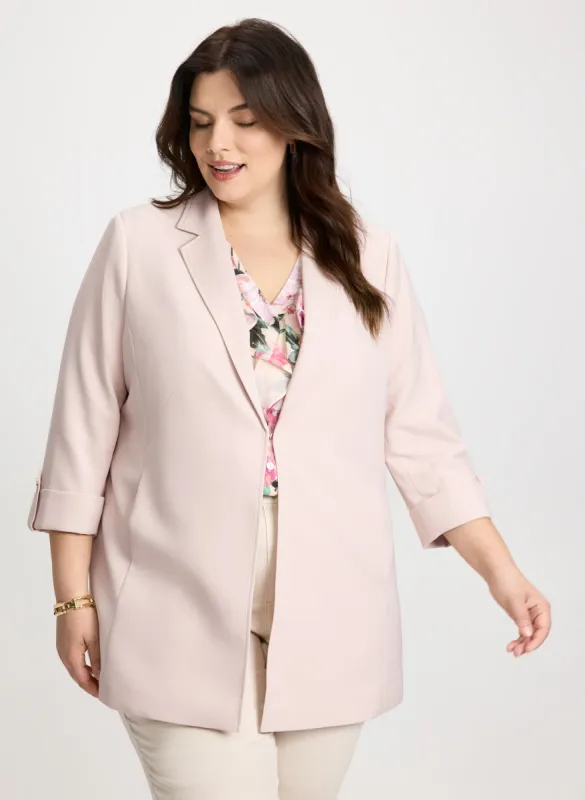 Long Rolled Sleeve Jacket sold by Laura