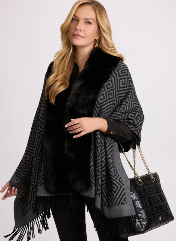 Faux-Fur Reversible Wrap sold by Laura