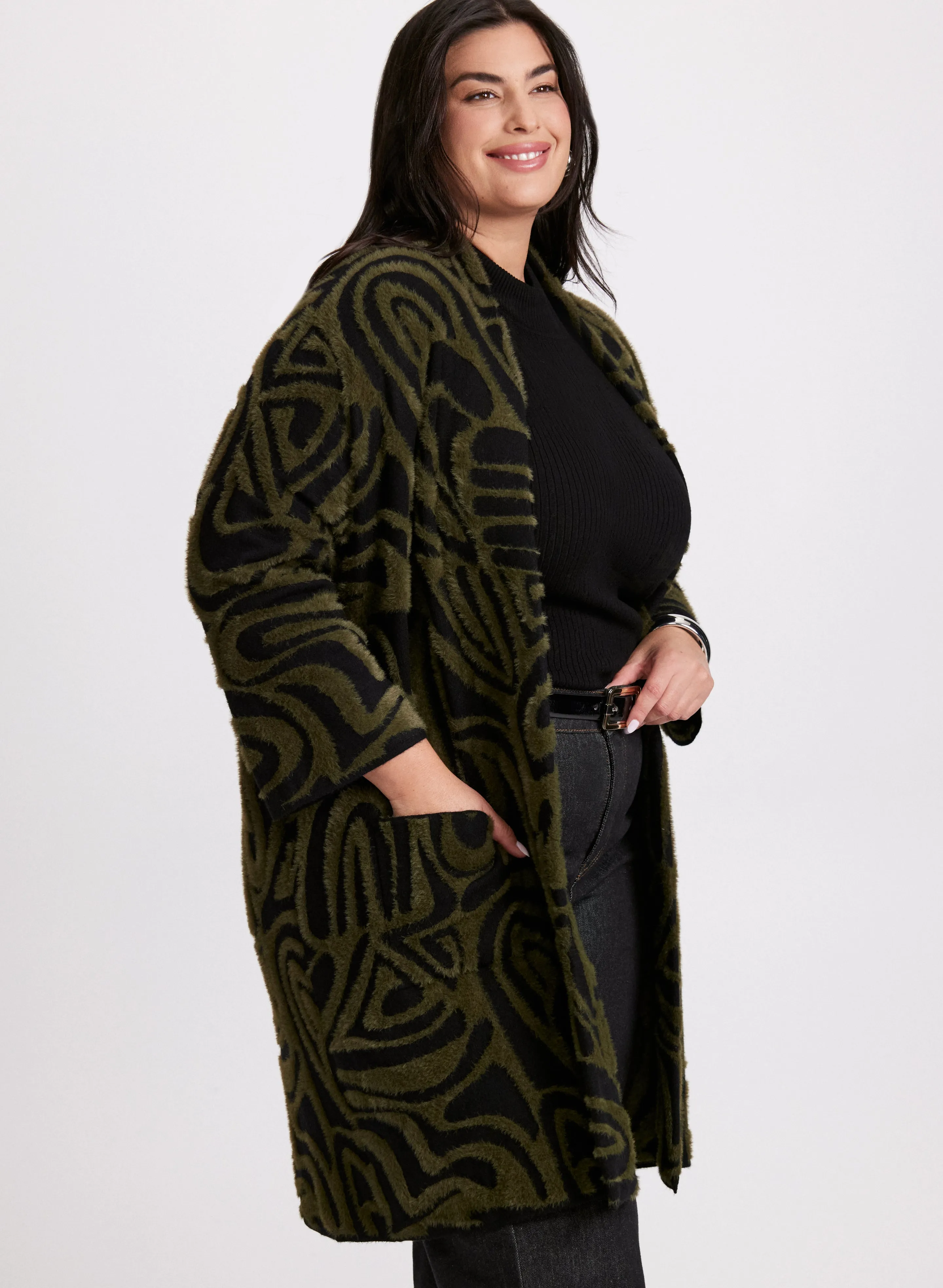 Joseph Ribkoff - Abstract Knit Cardigan sold by Laura