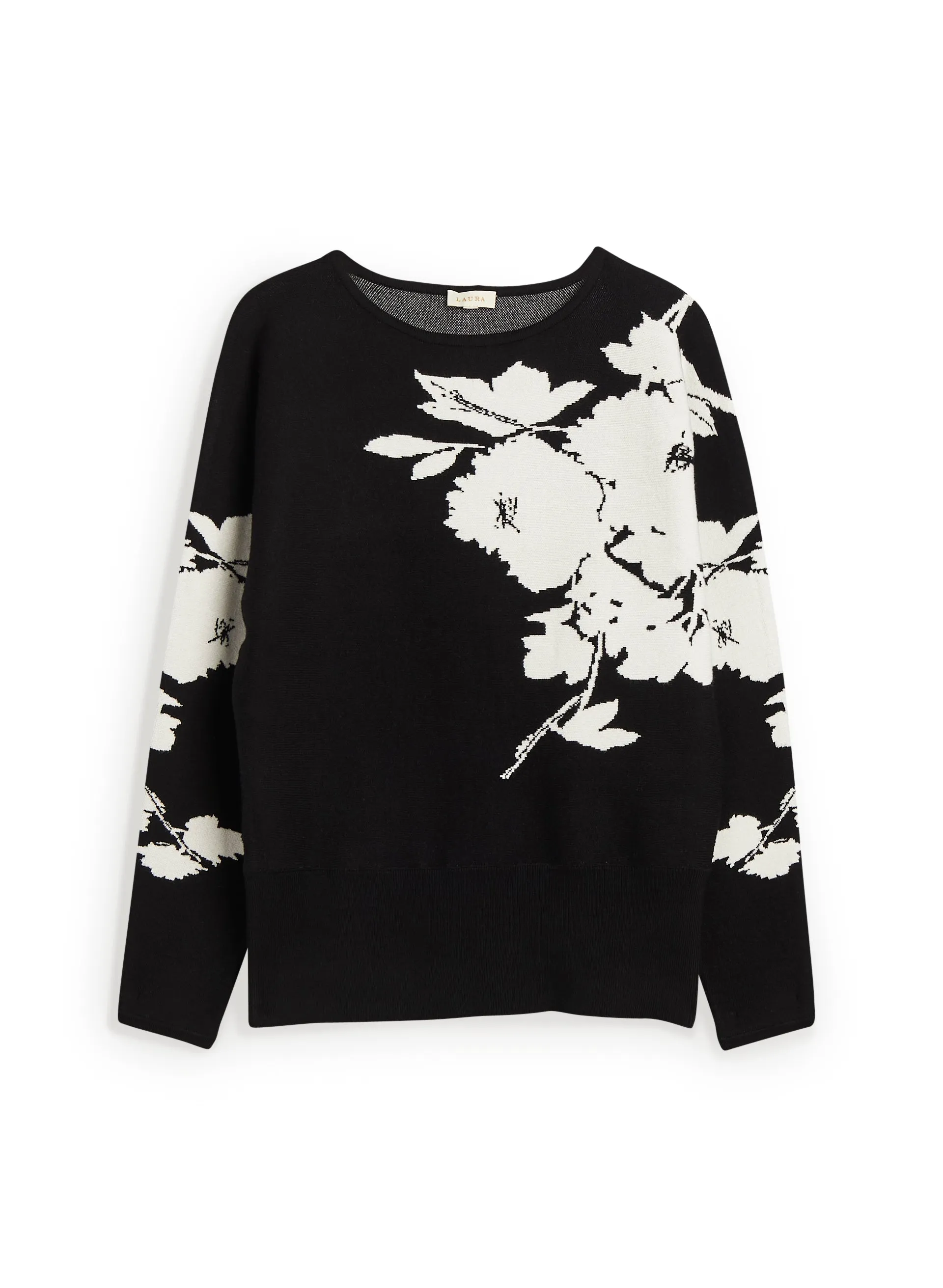 Contrast Floral Motif Sweater sold by Laura product image thumbnail 3
