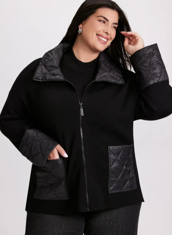 Joseph Ribkoff - Quilt Detail Cardigan sold by Laura