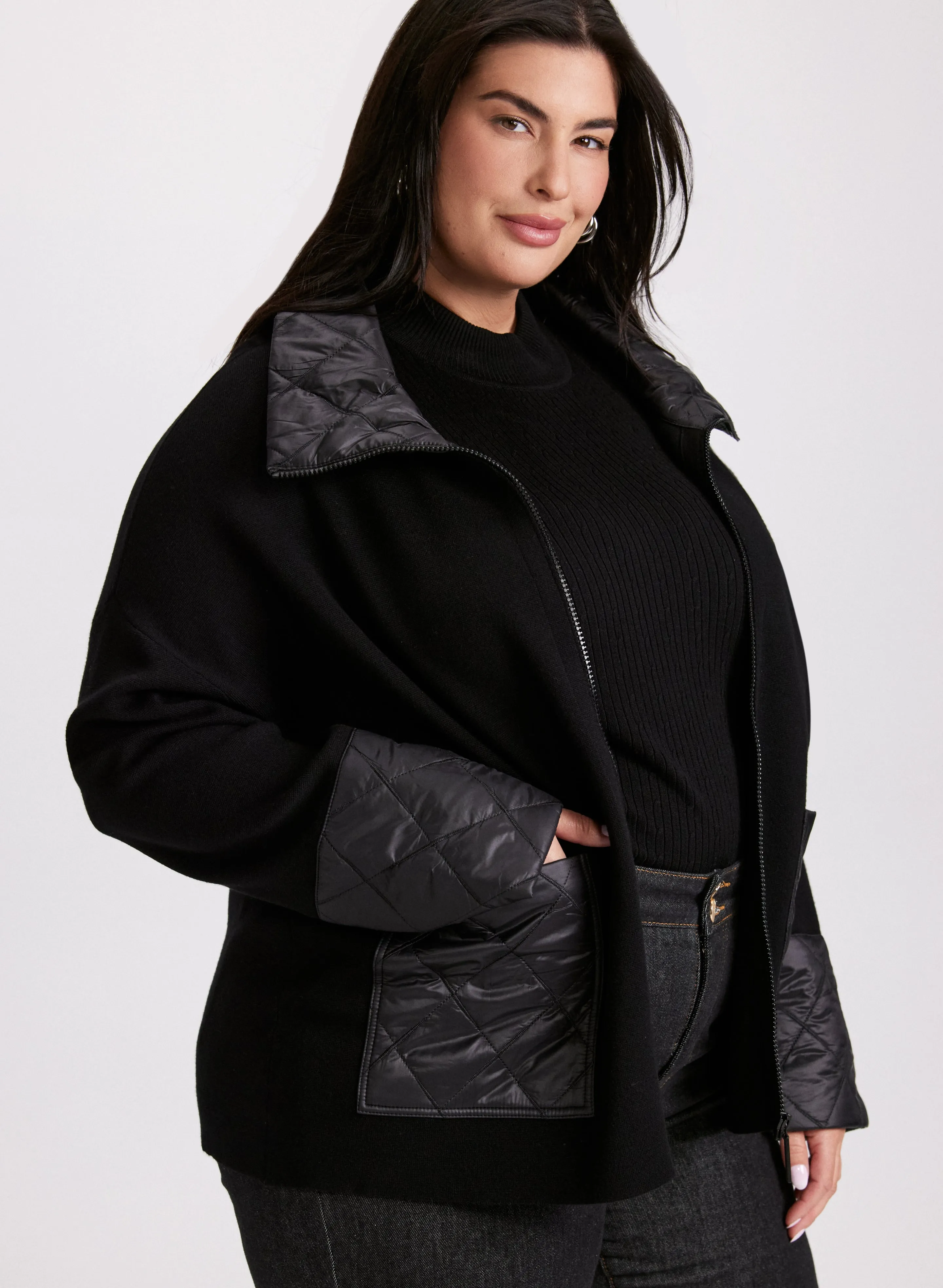 Joseph Ribkoff - Quilt Detail Cardigan sold by Laura product image thumbnail 2