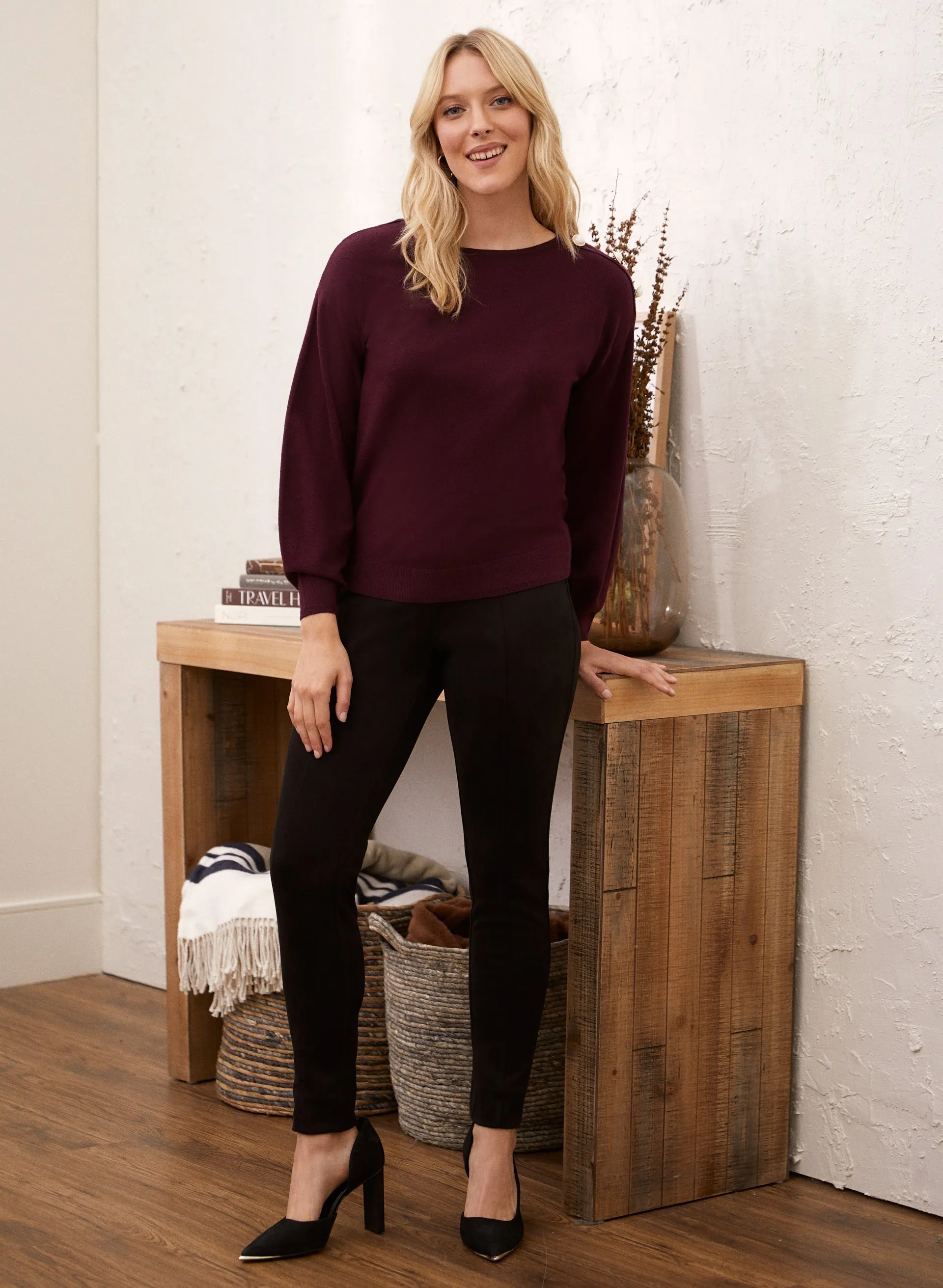 Button Detail Sweater sold by Laura product image thumbnail 3