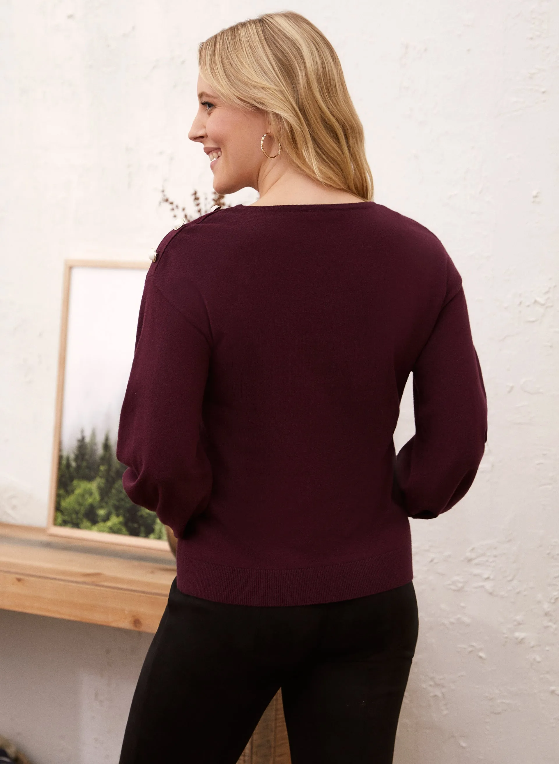 Button Detail Sweater sold by Laura product image thumbnail 4
