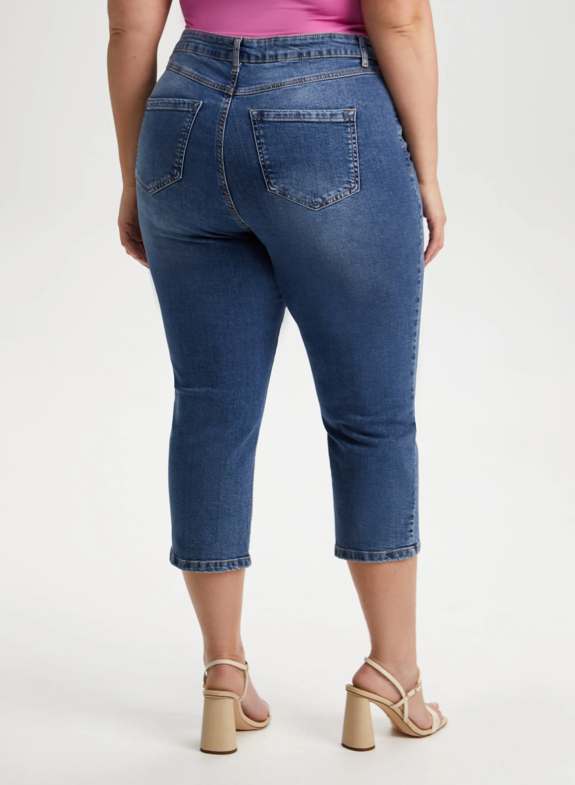 Floral Detail Denim Capris sold by Laura product image thumbnail 2