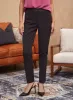 Vegan Leather Detail Pants sold by Laura