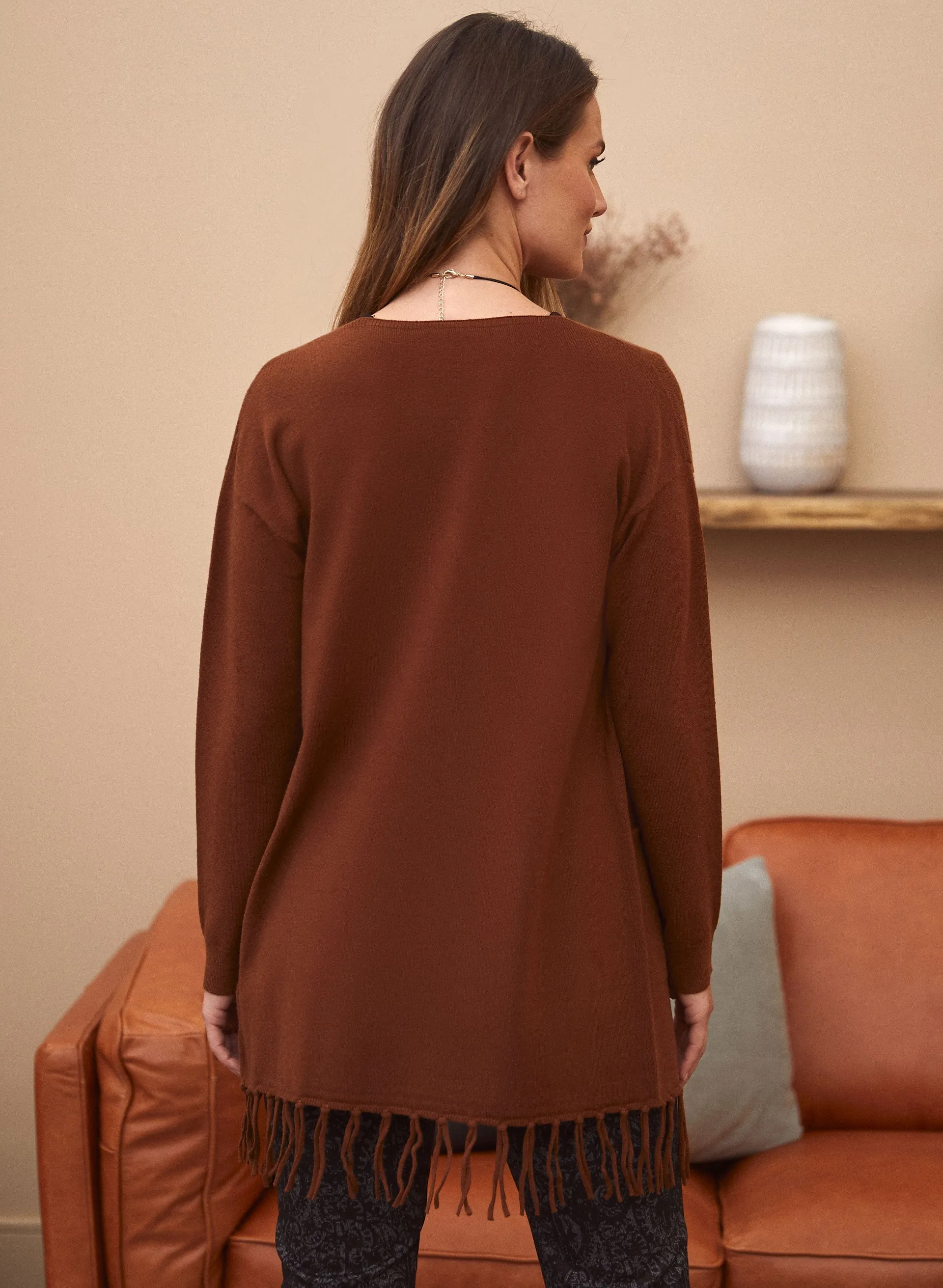 Fringe Detail Cardigan sold by Laura product image thumbnail 4