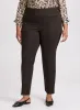 Sofia Pull-On Straight-Leg Pants sold by Laura