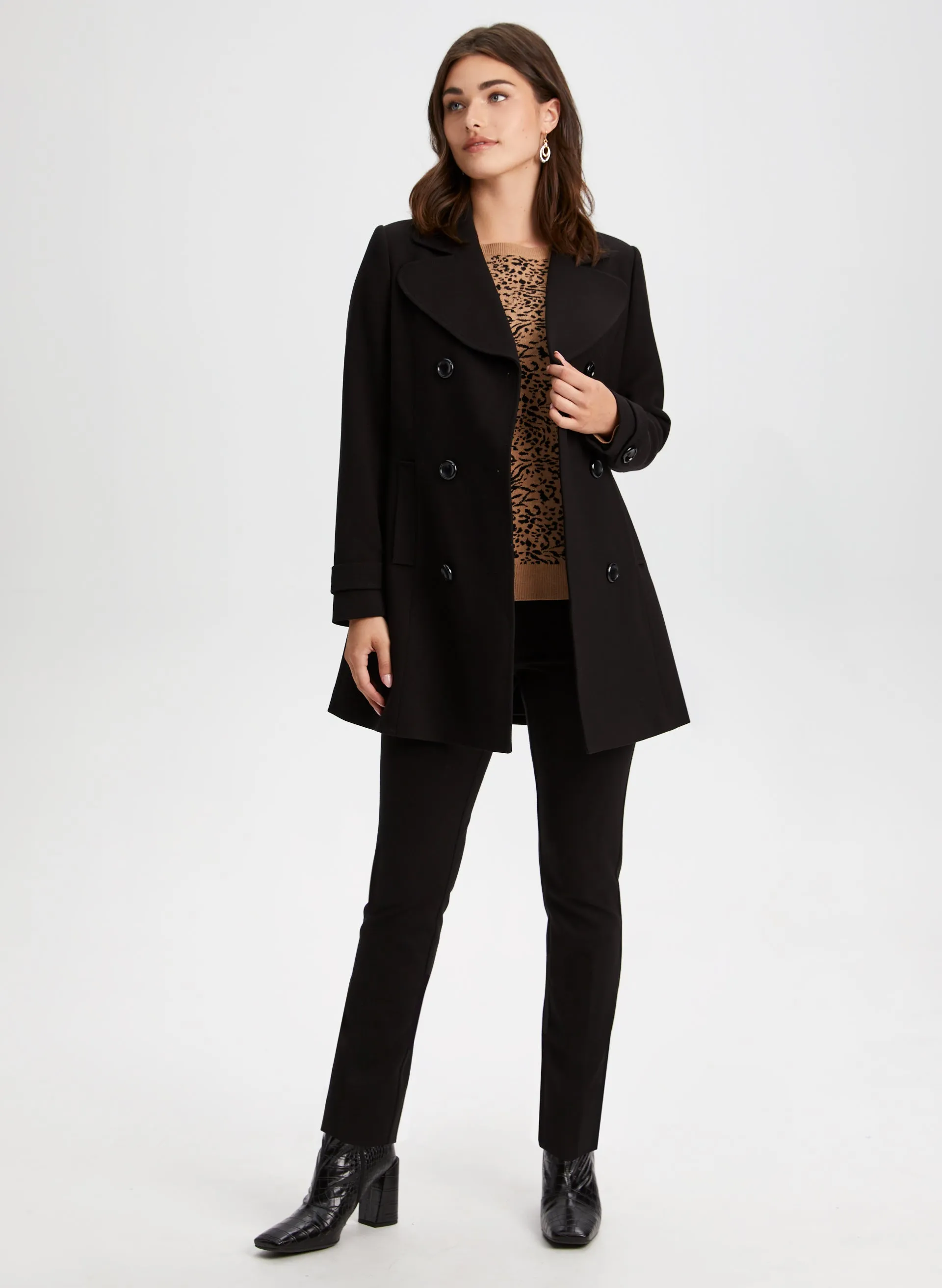 Double Row Button Front Coat sold by Laura product image thumbnail 3